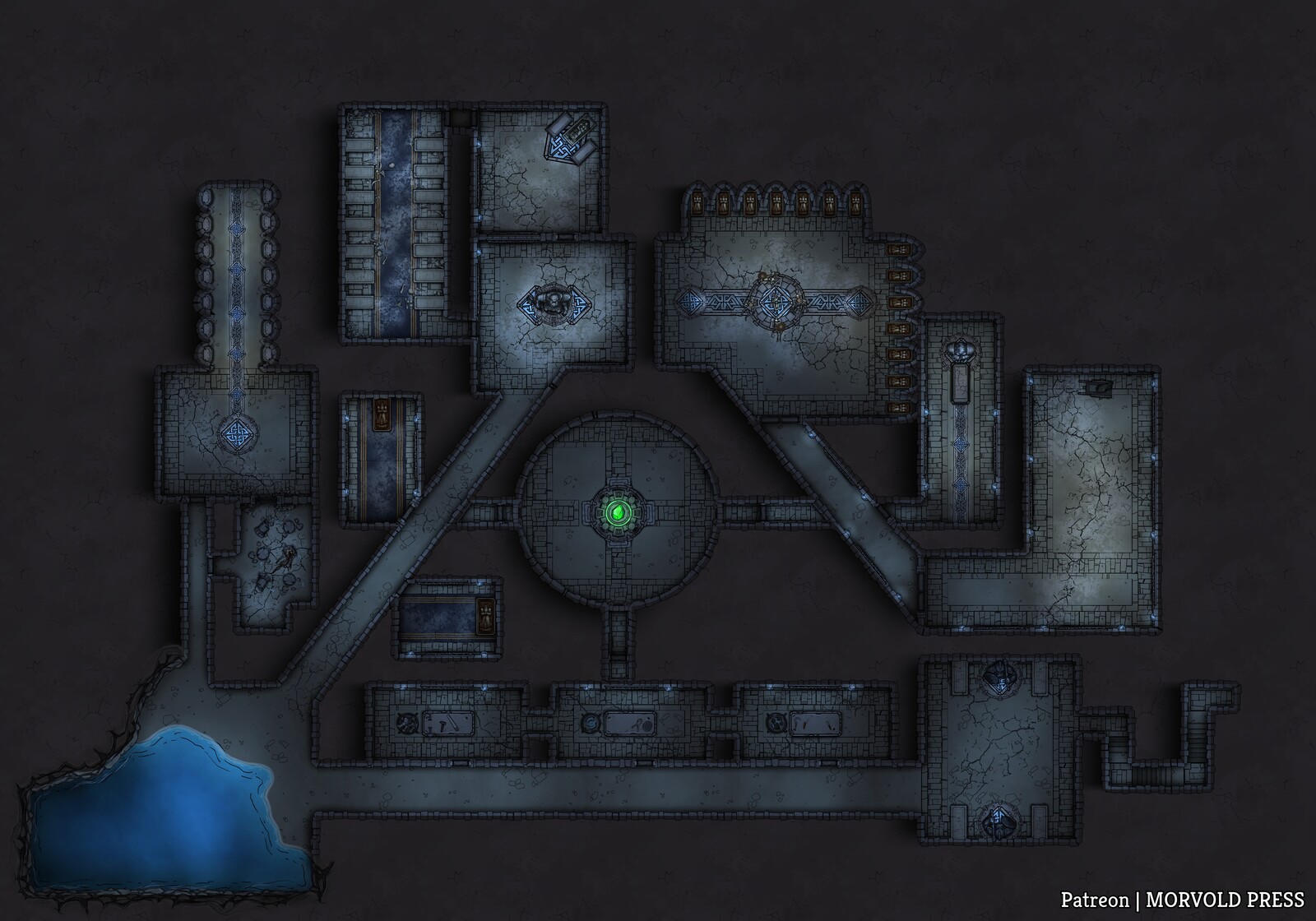 Crypt of the Tallhund [50 x 35]