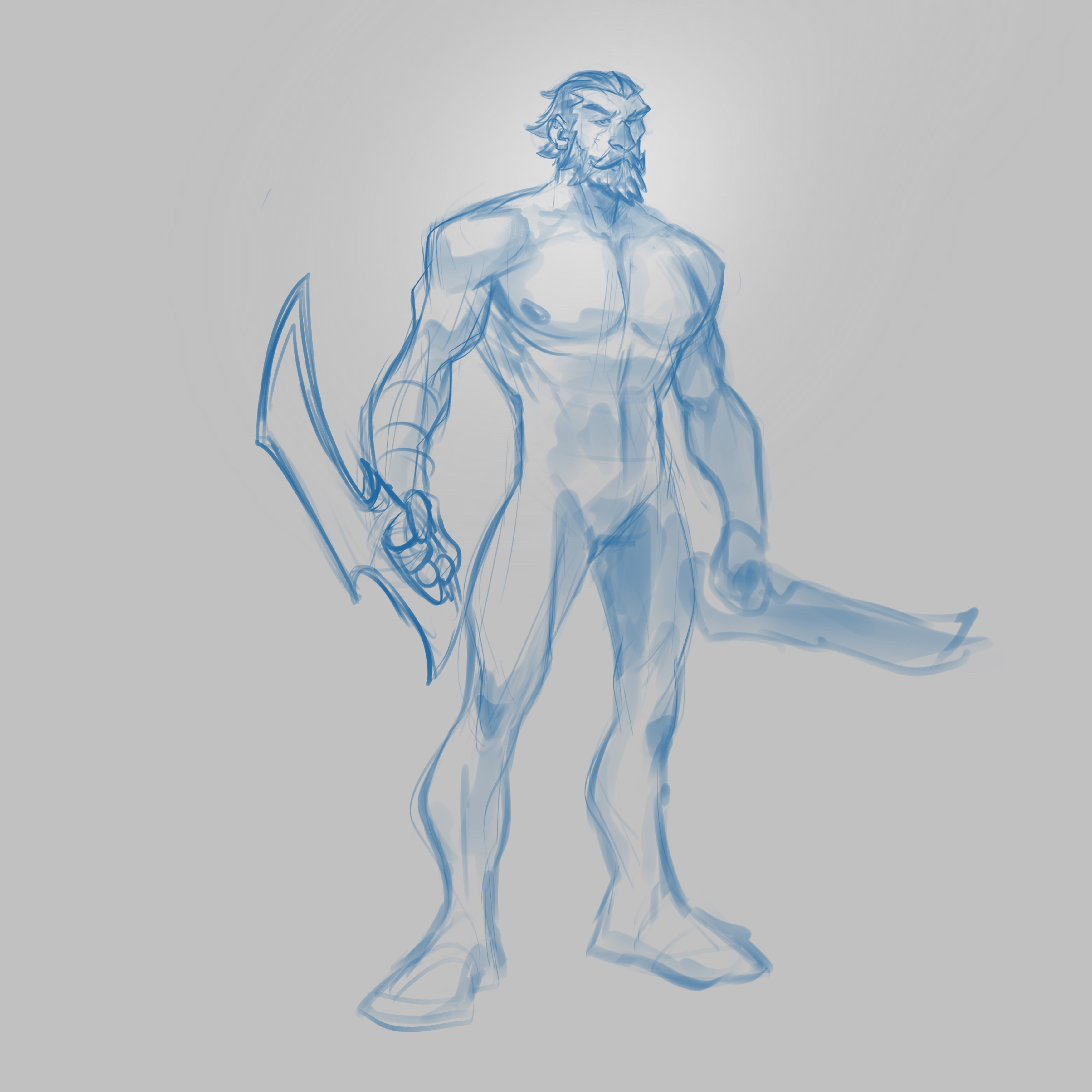 first sketch for human rogue