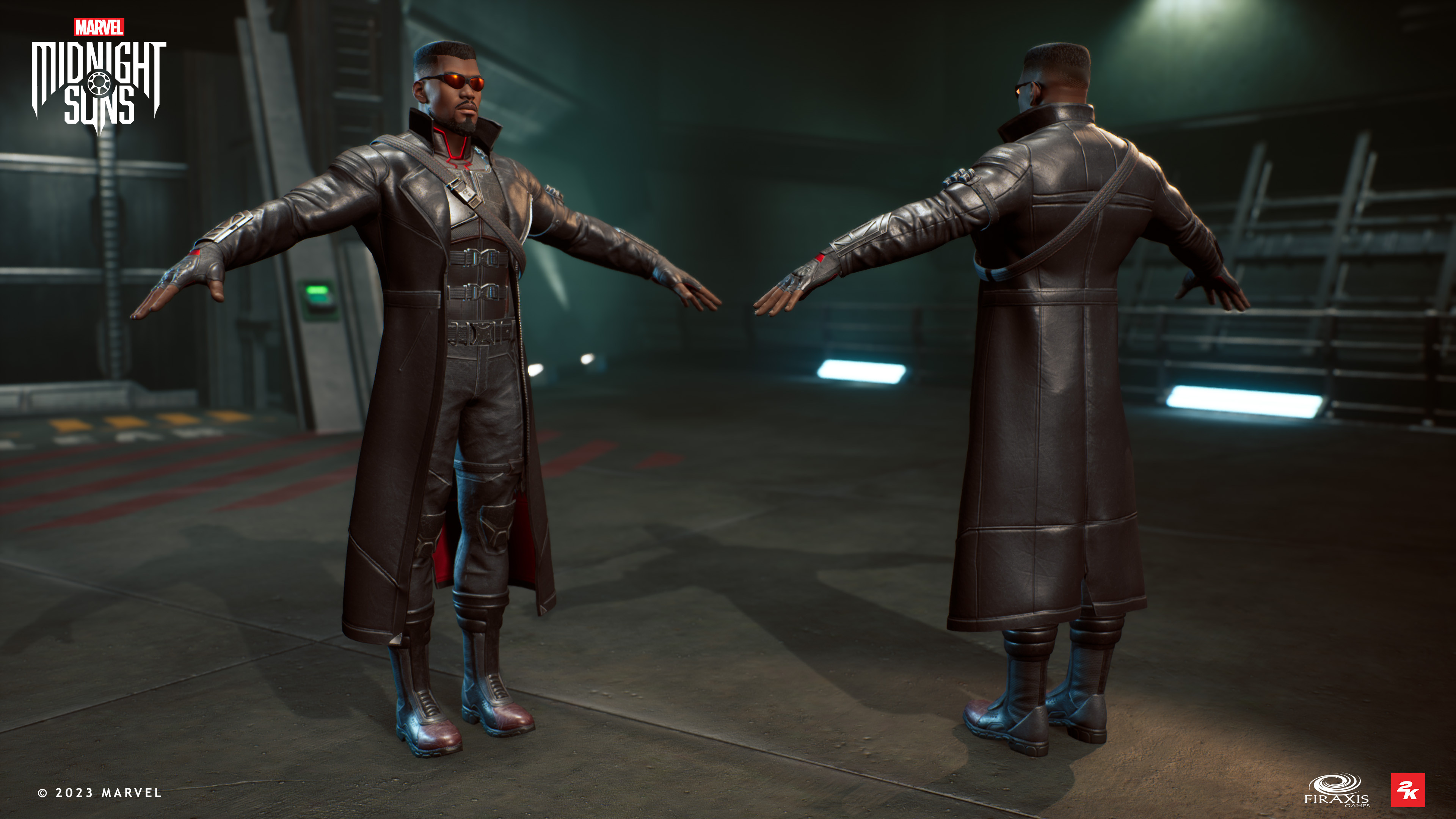 Base suit and model and textures by me. Head and hair done by other artist