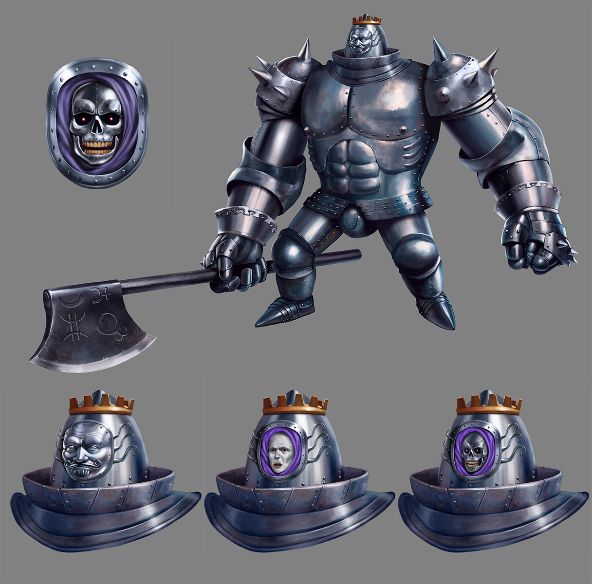 Metal King and head details from S1E6