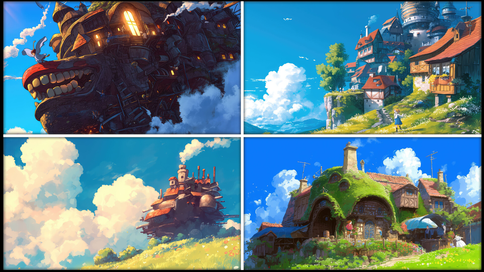ArtStation 🔹200 Howls Moving Castle Anime Concept Reference