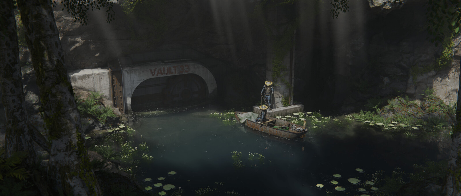 Rendered image with no post processing