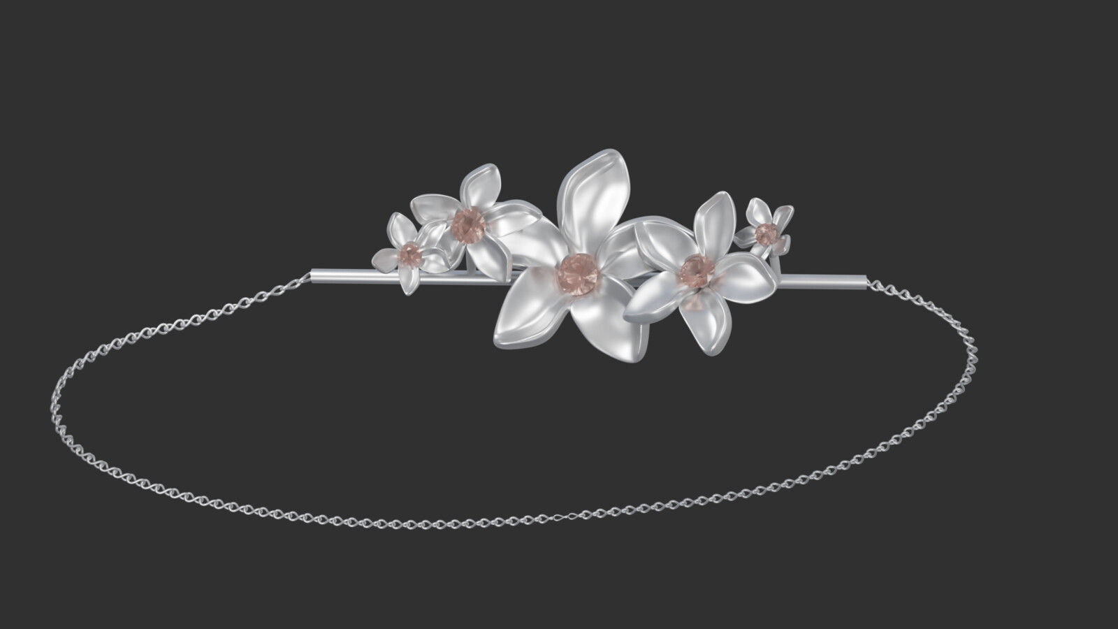 Plumeria Sprig Necklace