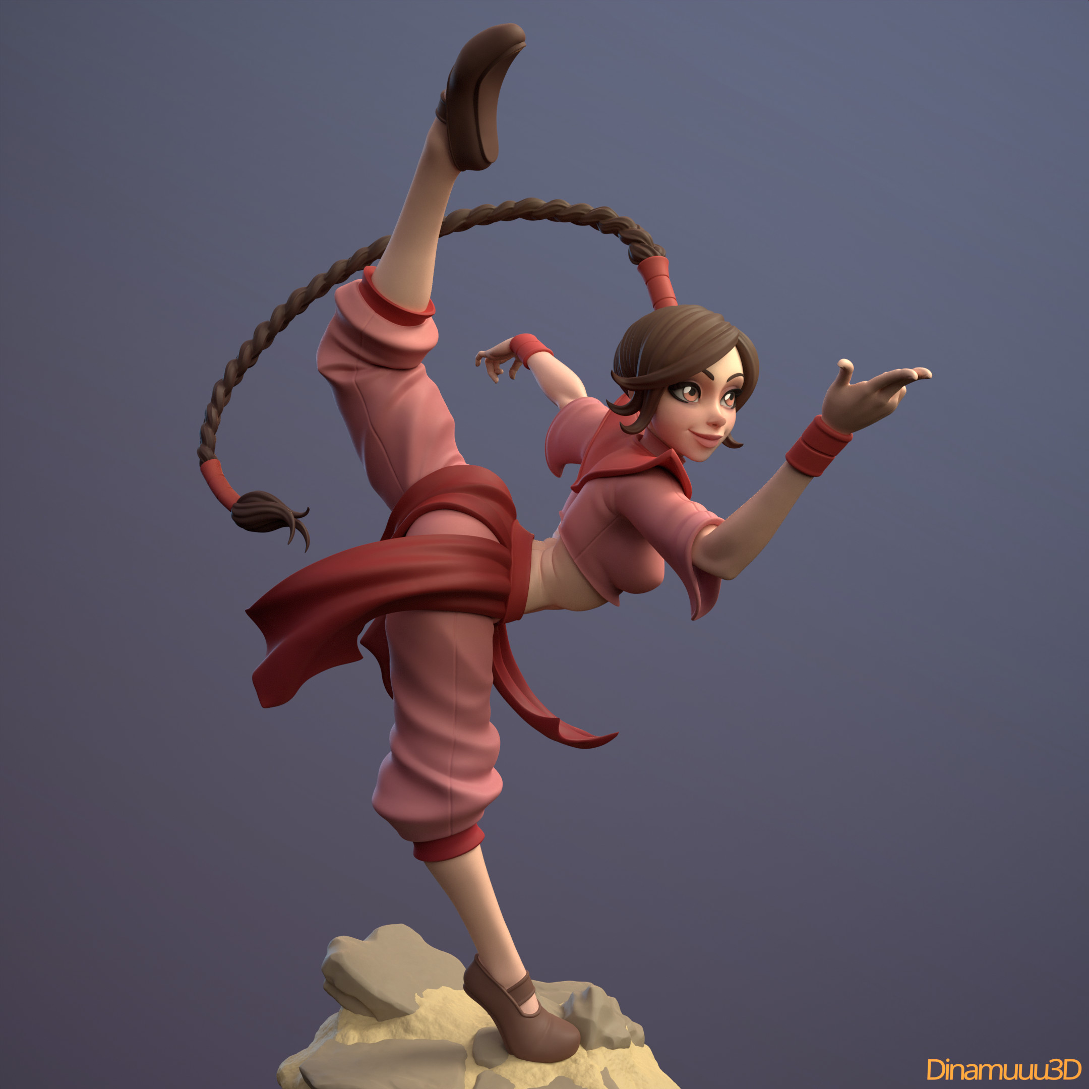 Dinamuuu 3D - Ty Lee, Avatar, 3D Print Model