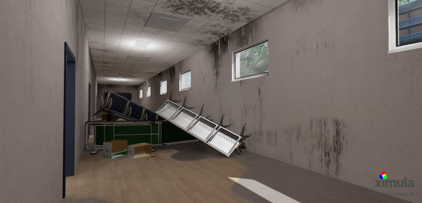 Corridor, dirty version.