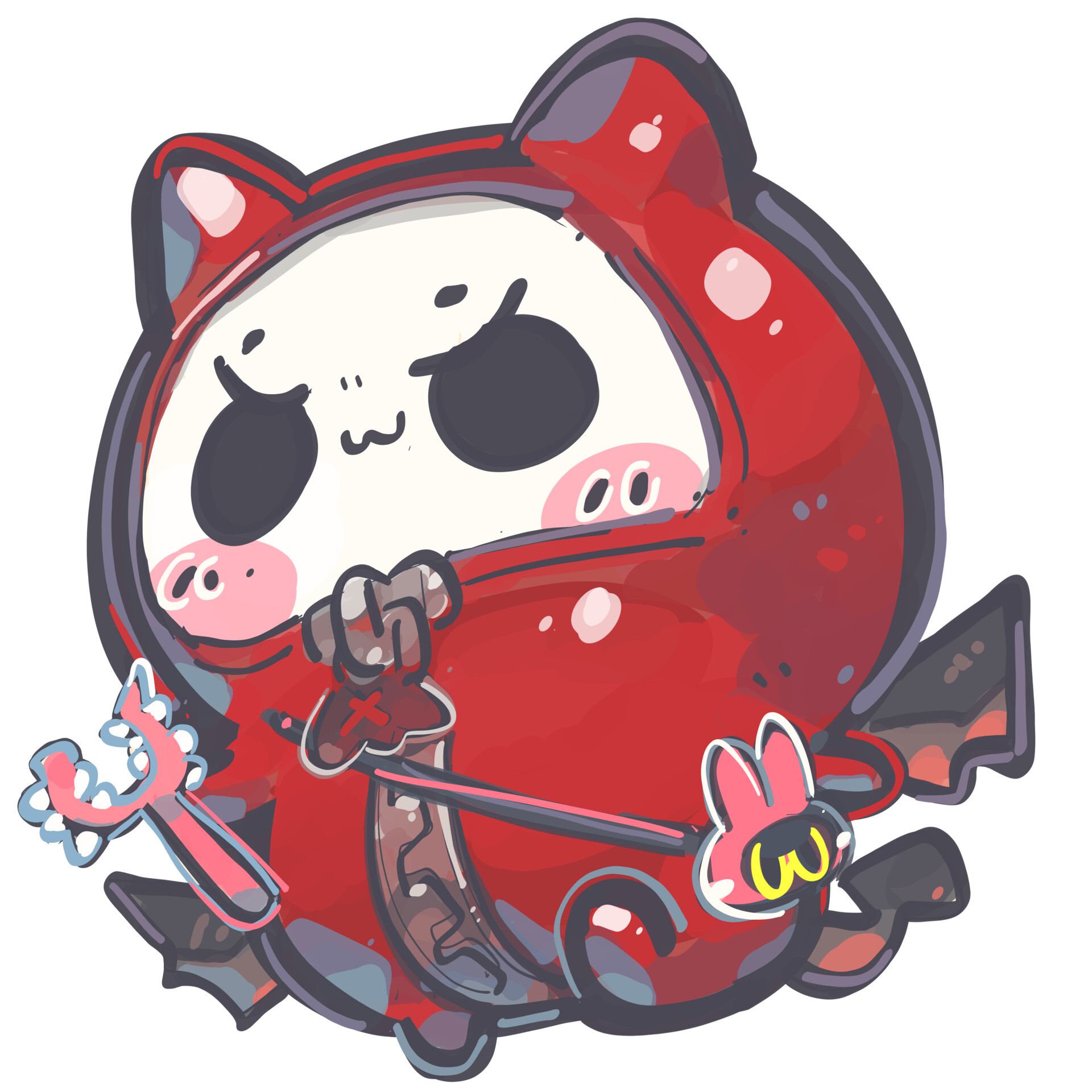 chibinyanco。 ArtStation - 2147 - ZZZ x Bangboo x Chiikawa / 绝区零x 邦布x 吉伊