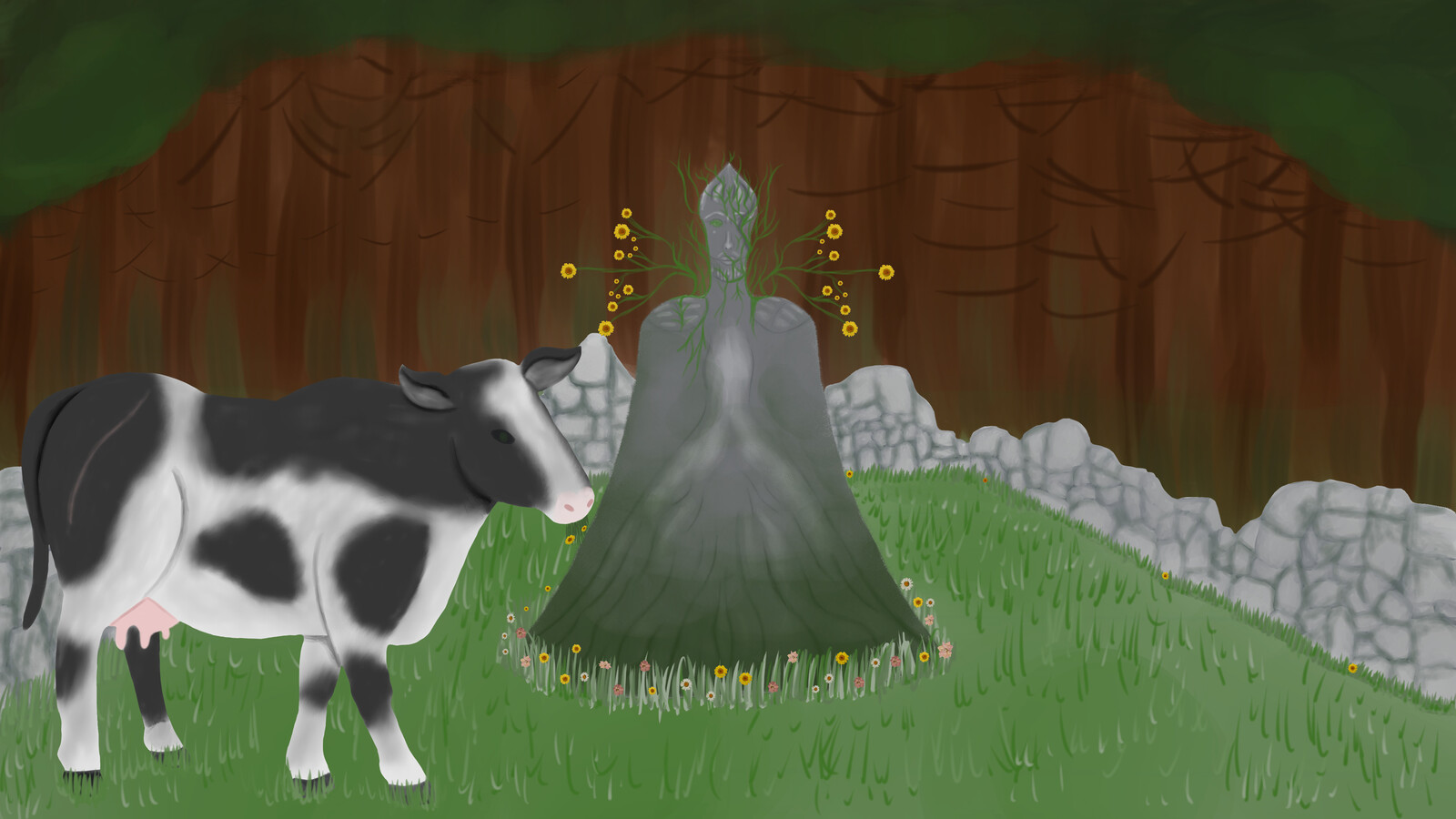Environment art of the woodland