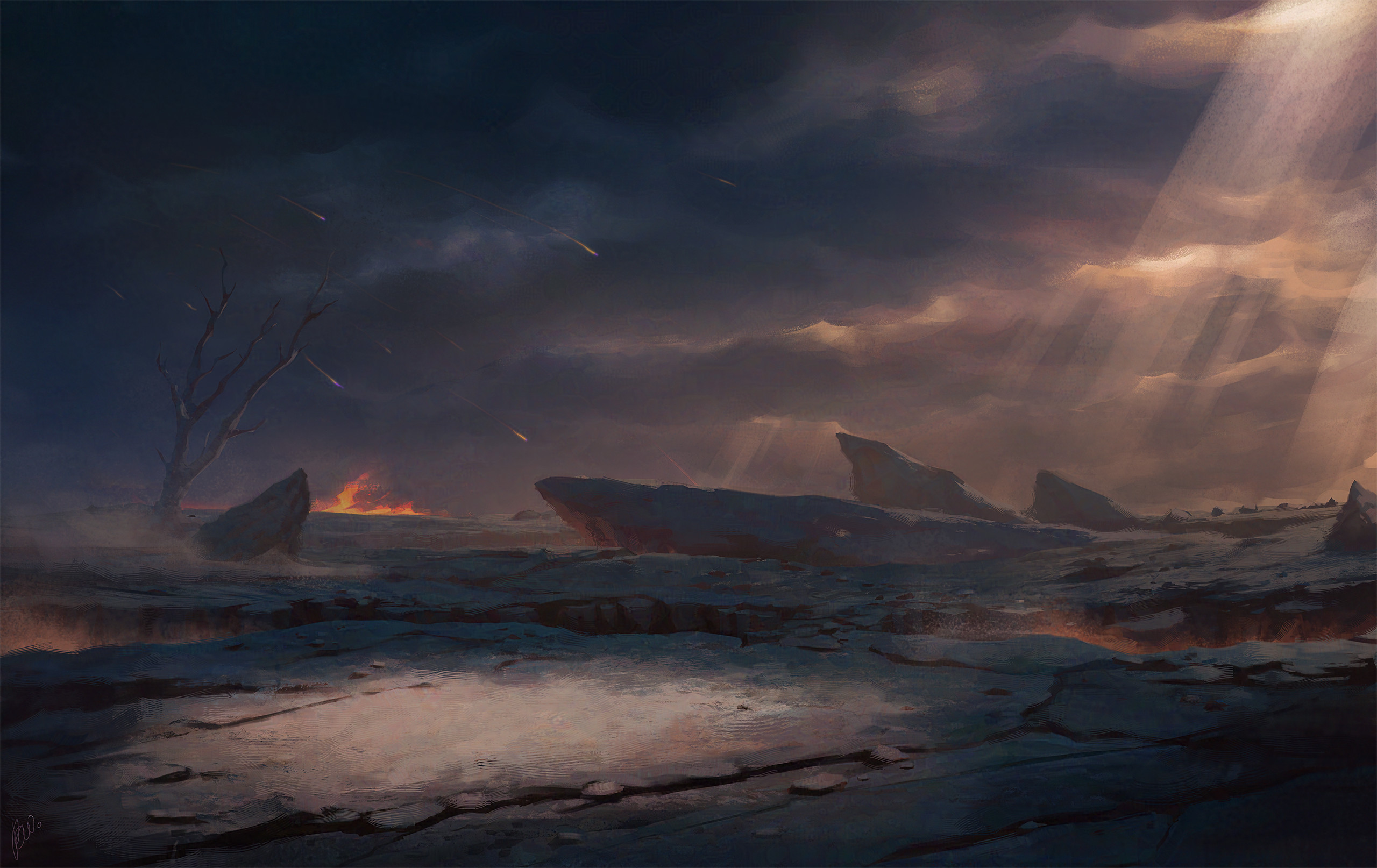 Background landscape, separate.