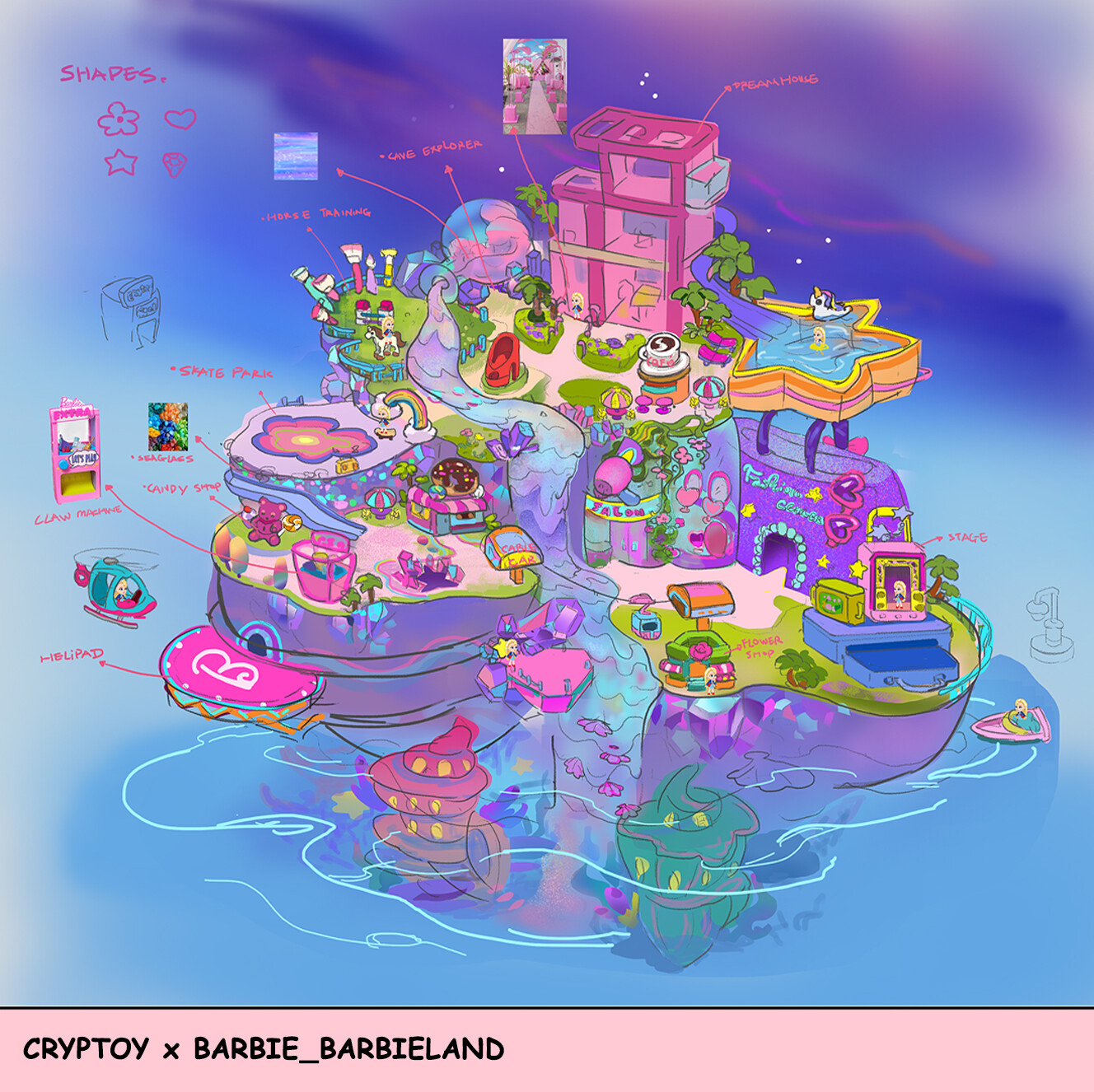 Cryptoy x Barbie_Playset(BarbieLand)