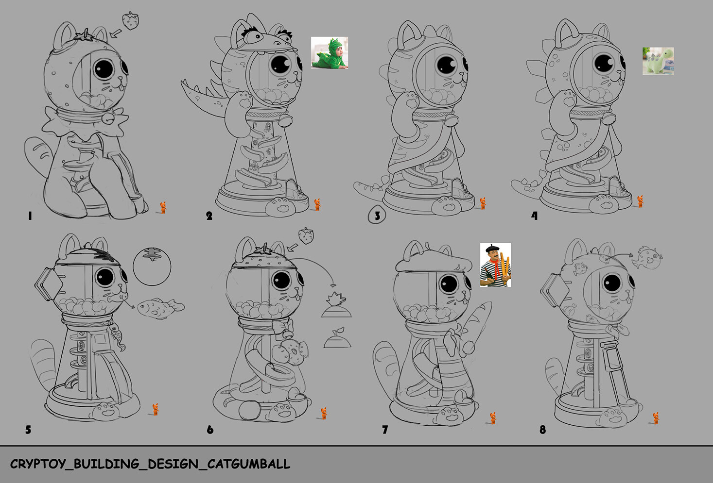 Cryptoy_BuildingDesign_CatGumball_Sketch