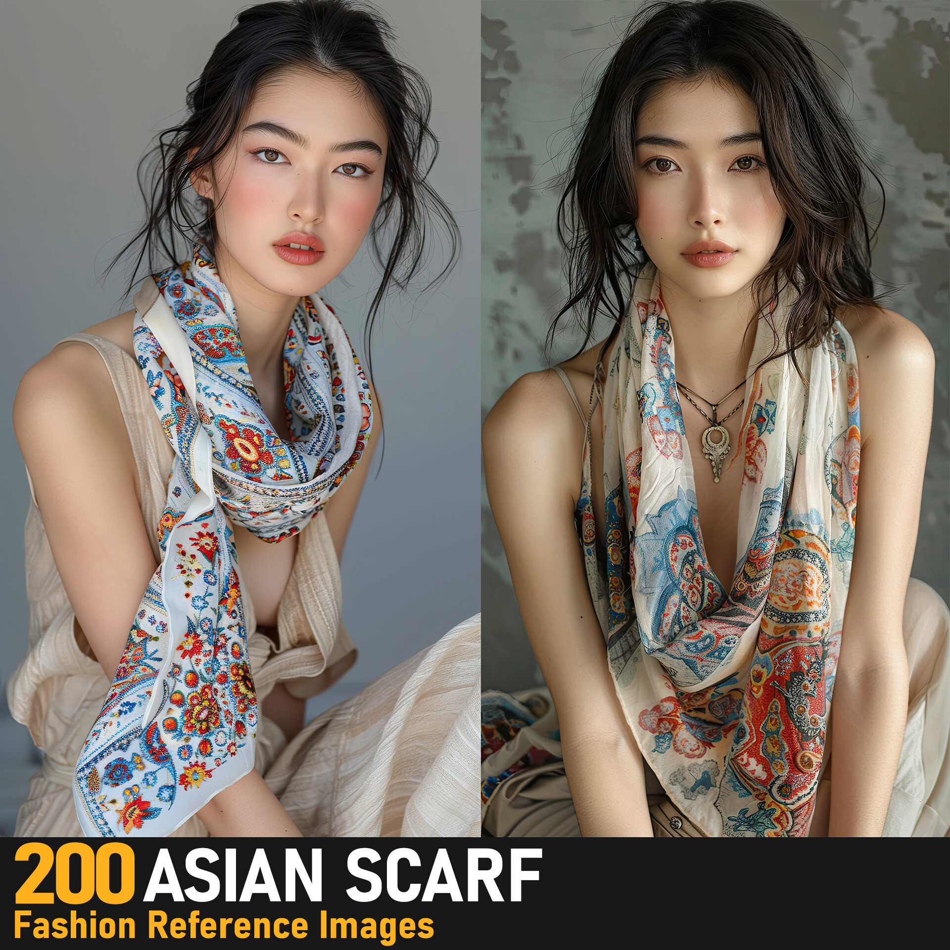 Asian scarf discount