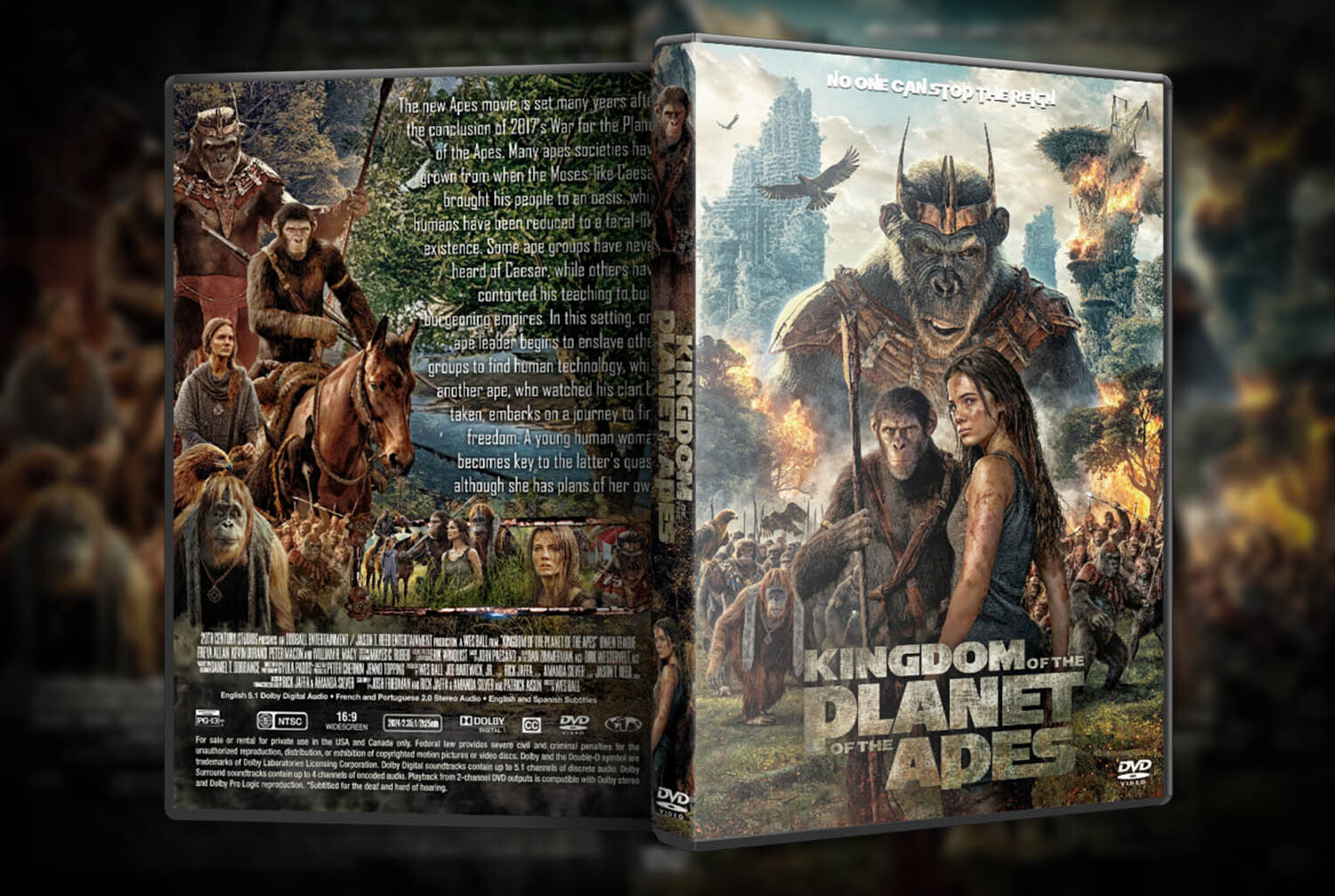 ArtStation - kingdom of the Planet of the Apes DVD Cover