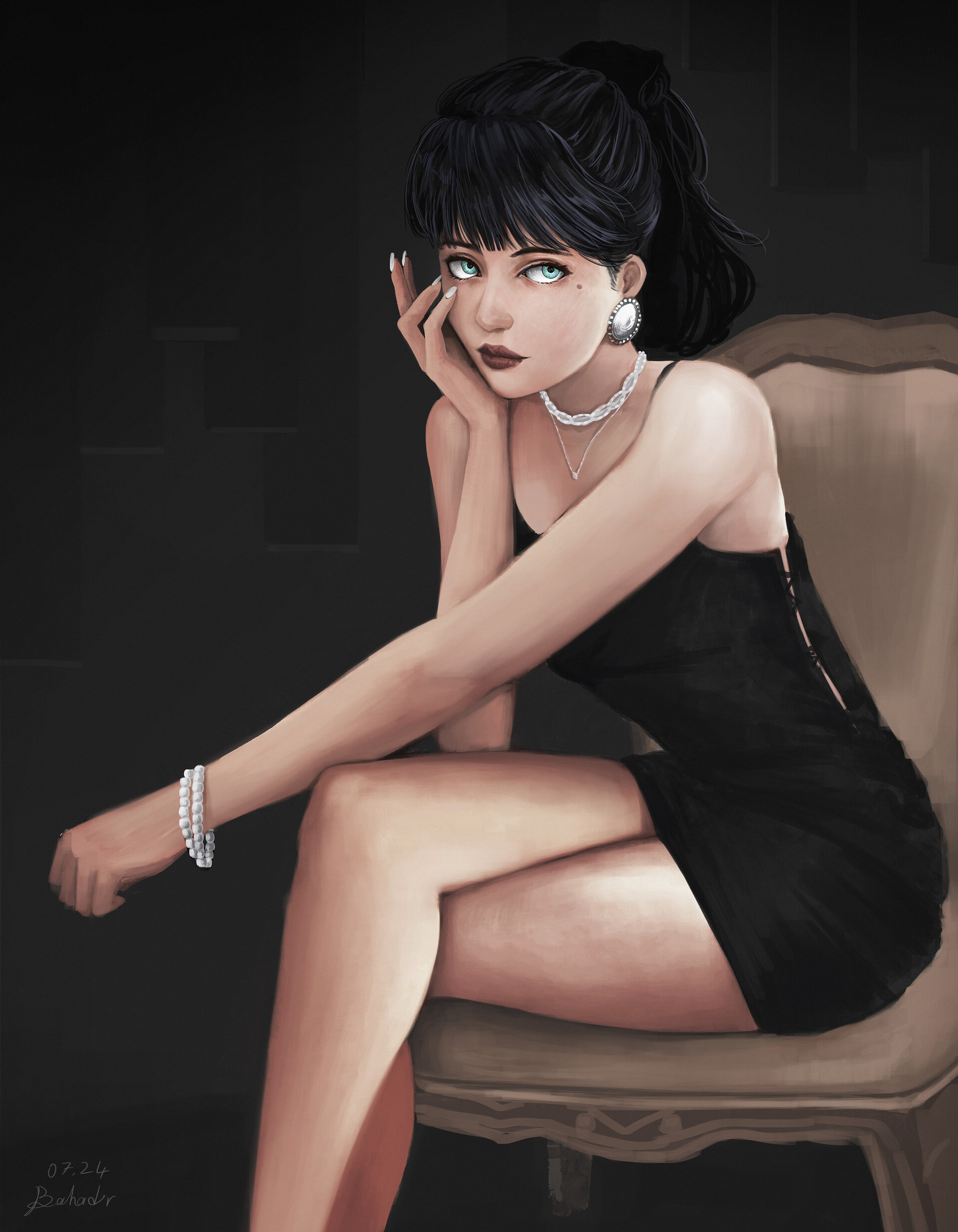 Sketch of a girl by Bahadır Atcı