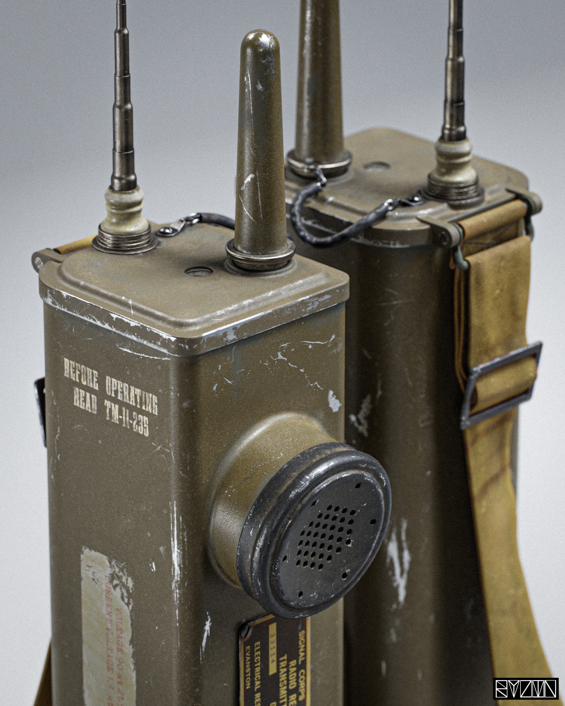 RYZIN ART - SIGNAL CORPS SCR-536