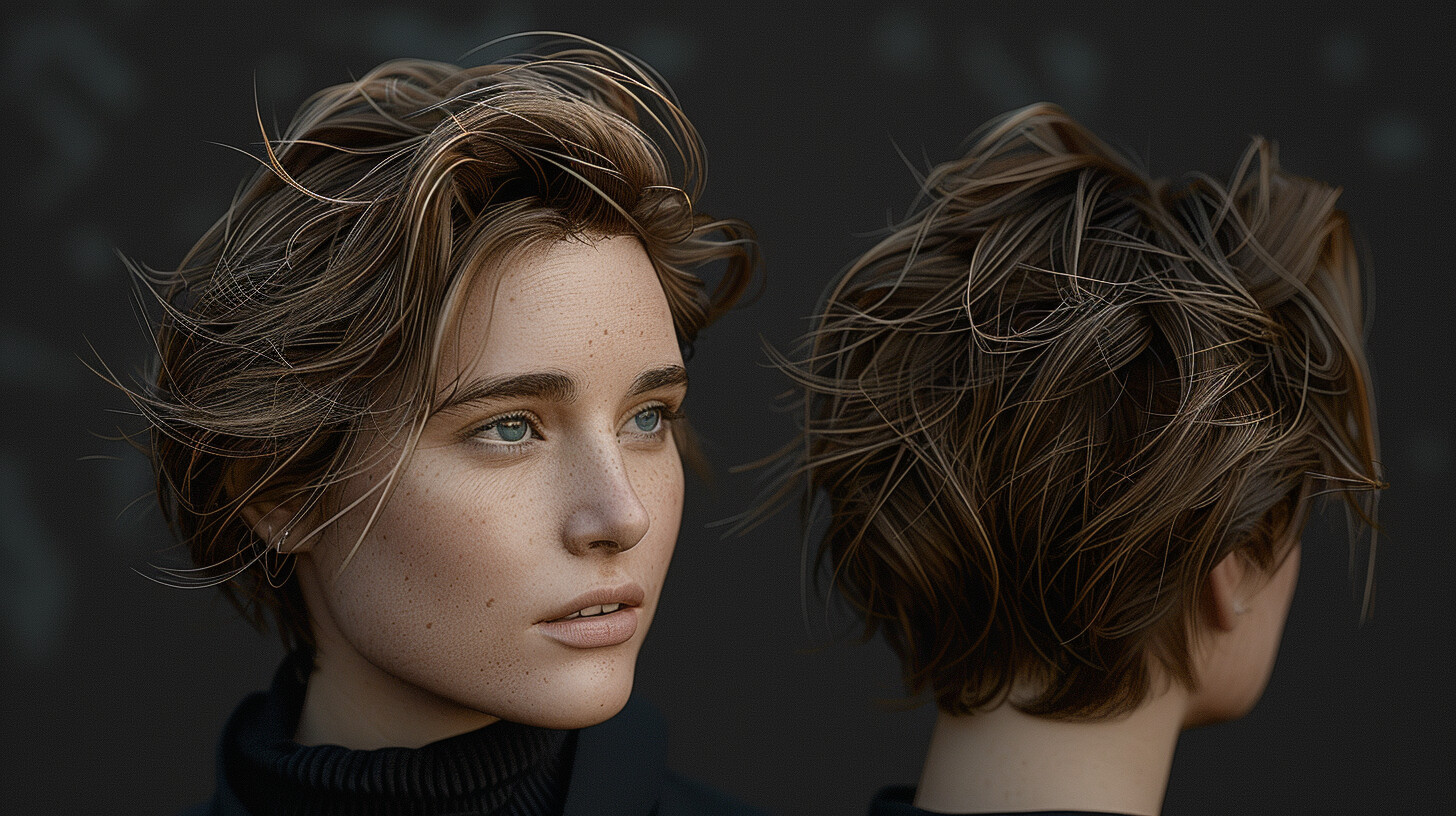 ArtStation - Short Hair