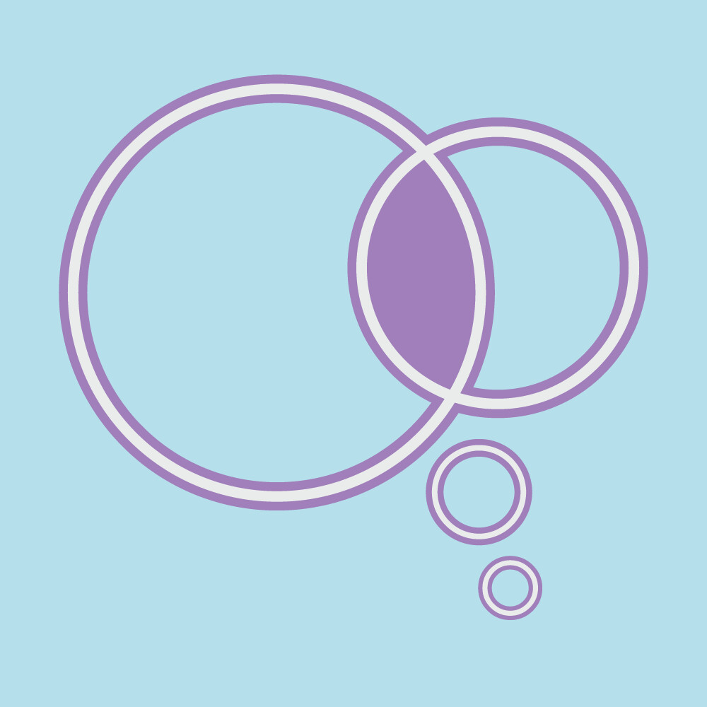 Light Blue &amp; Purple Logo