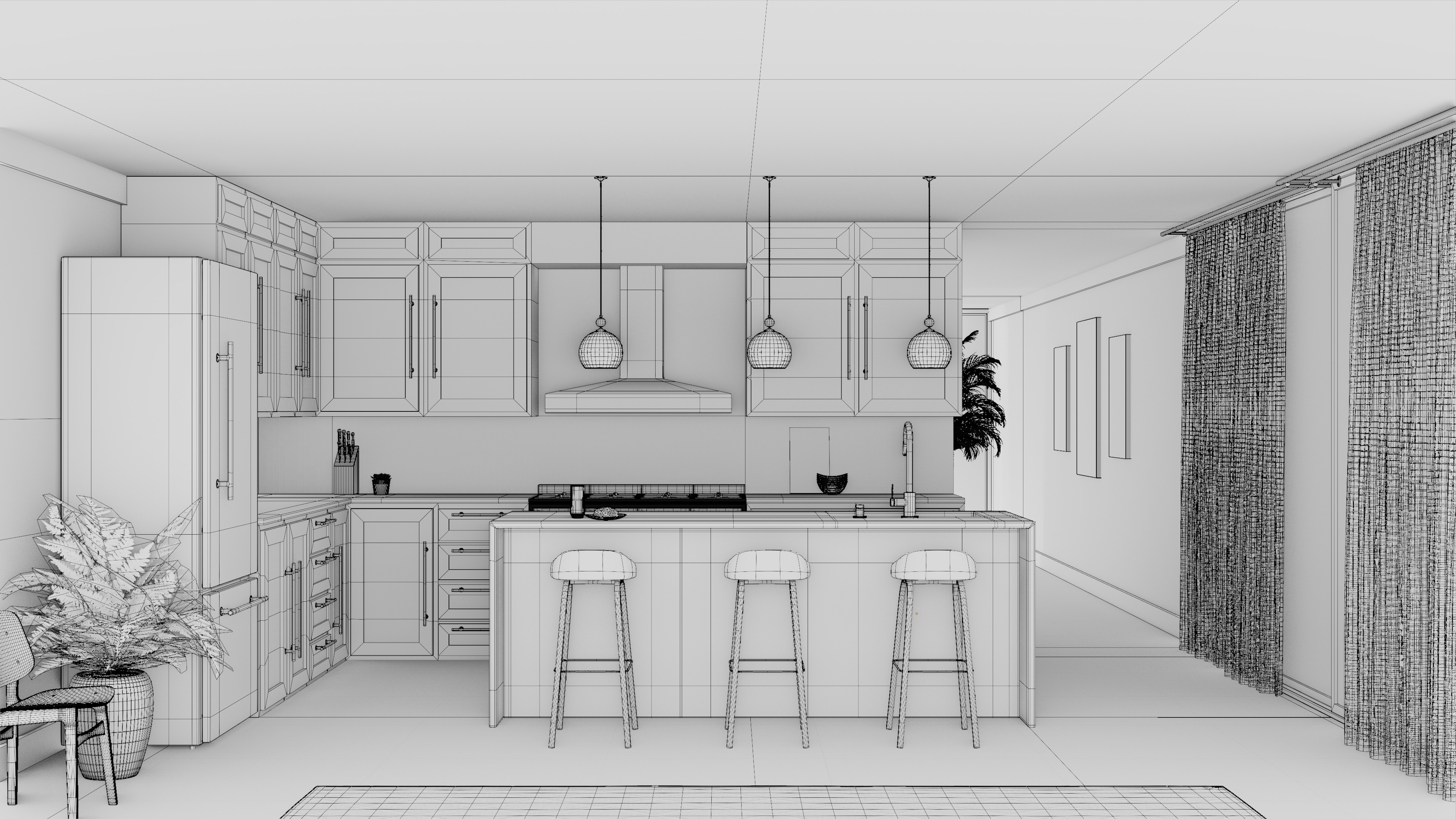 AO Wireframe