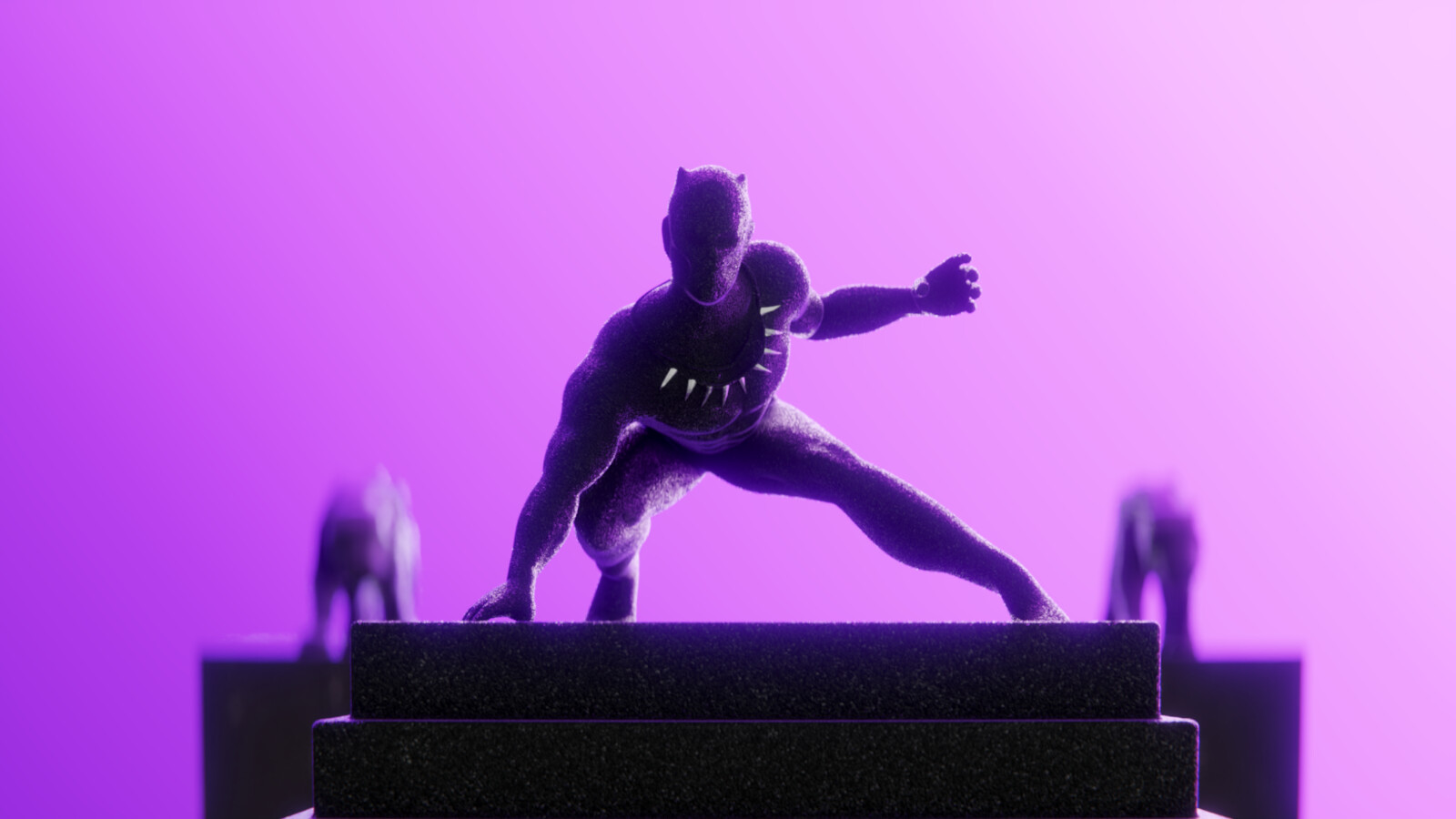 11/04 - Working on shaders for a YouTube tutorial on how to replicate the Black Panther title/credit sequence.