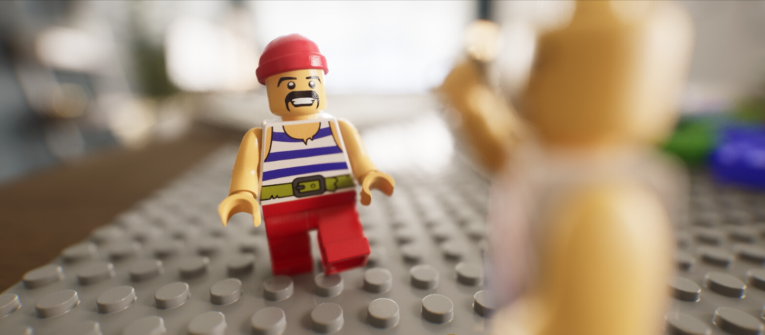 11/06 - Still from a random Unreal Engine 5 Lego short film I decided to make on a whim.