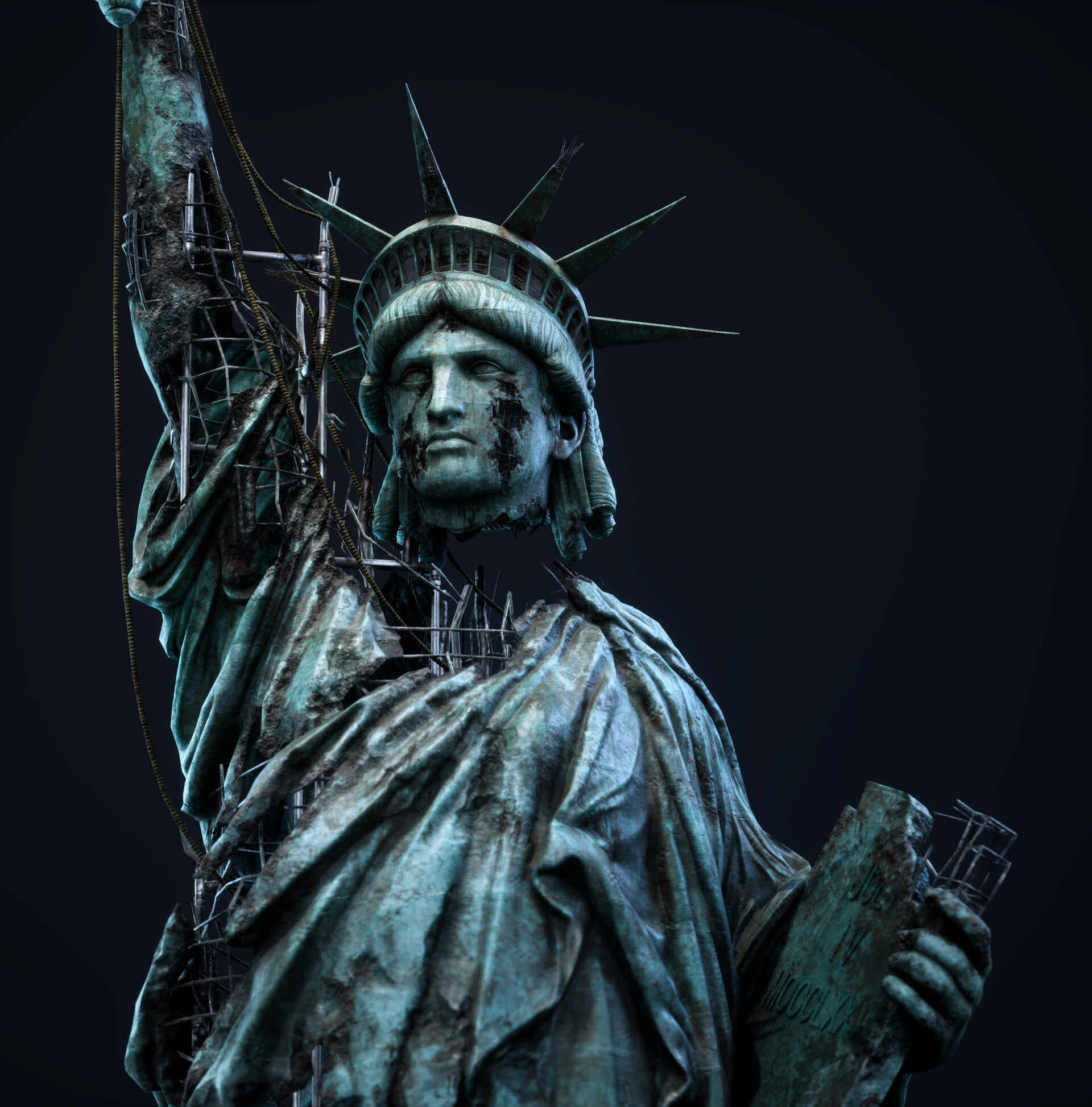 ArtStation - Nobody Wants To Die - Statue Of Liberty