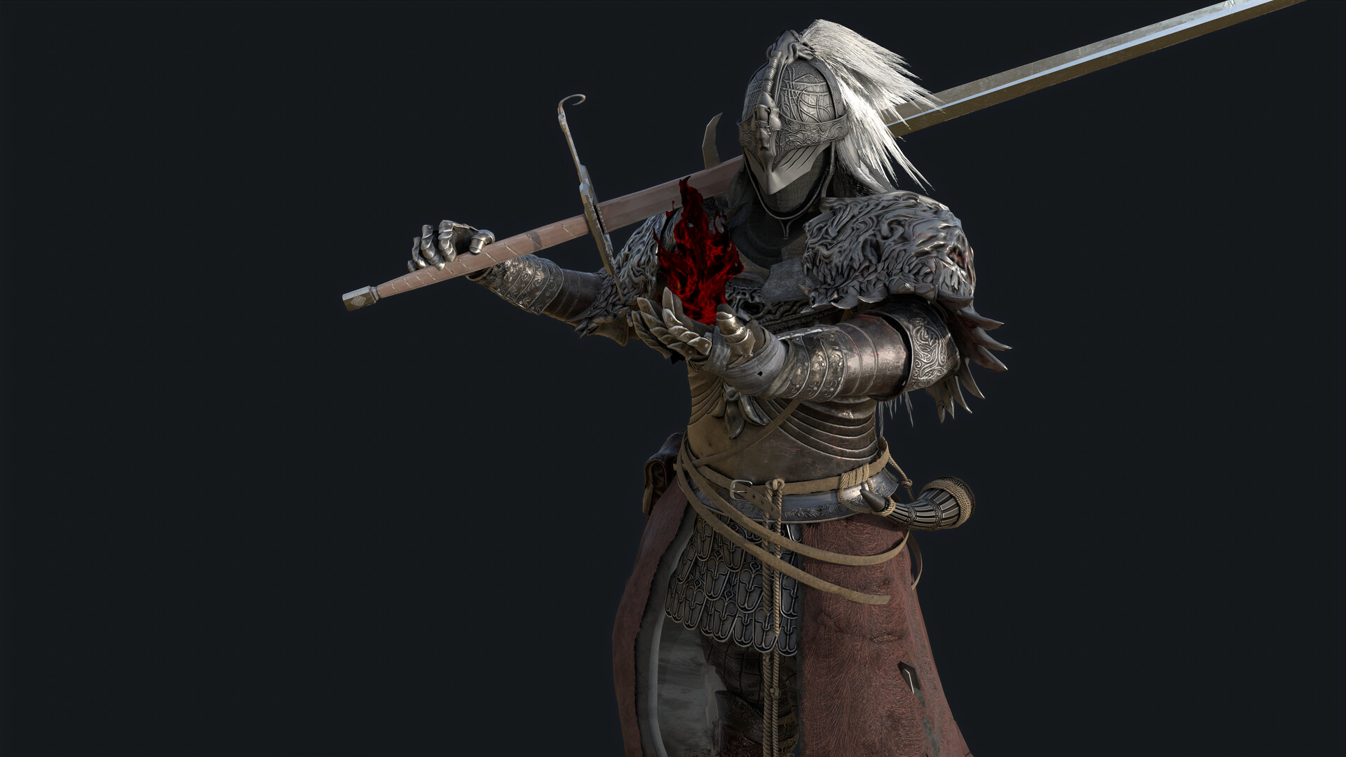 ArtStation - Elden Ring Raging Wolf Armor 狼の戦鬼/白狼战鬼 ArtStation - Elden Ring Raging Wolf Armor 狼の戦鬼/白狼战鬼