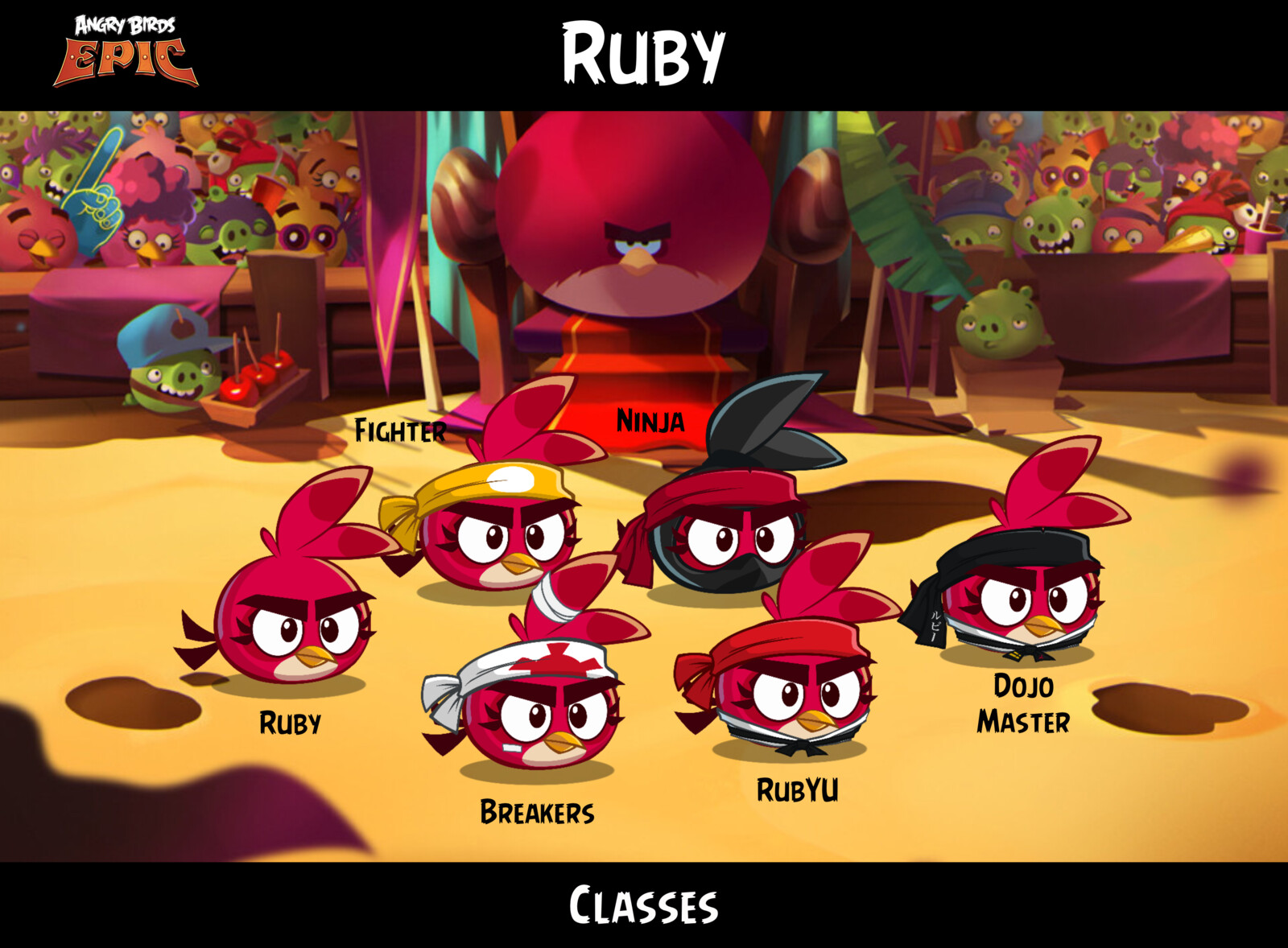 KrimaDraws - Angry Birds - Ruby in Different Styles