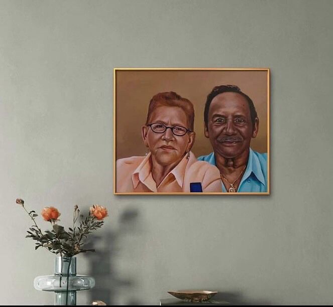 ArtStation - painting of my mom and Dad