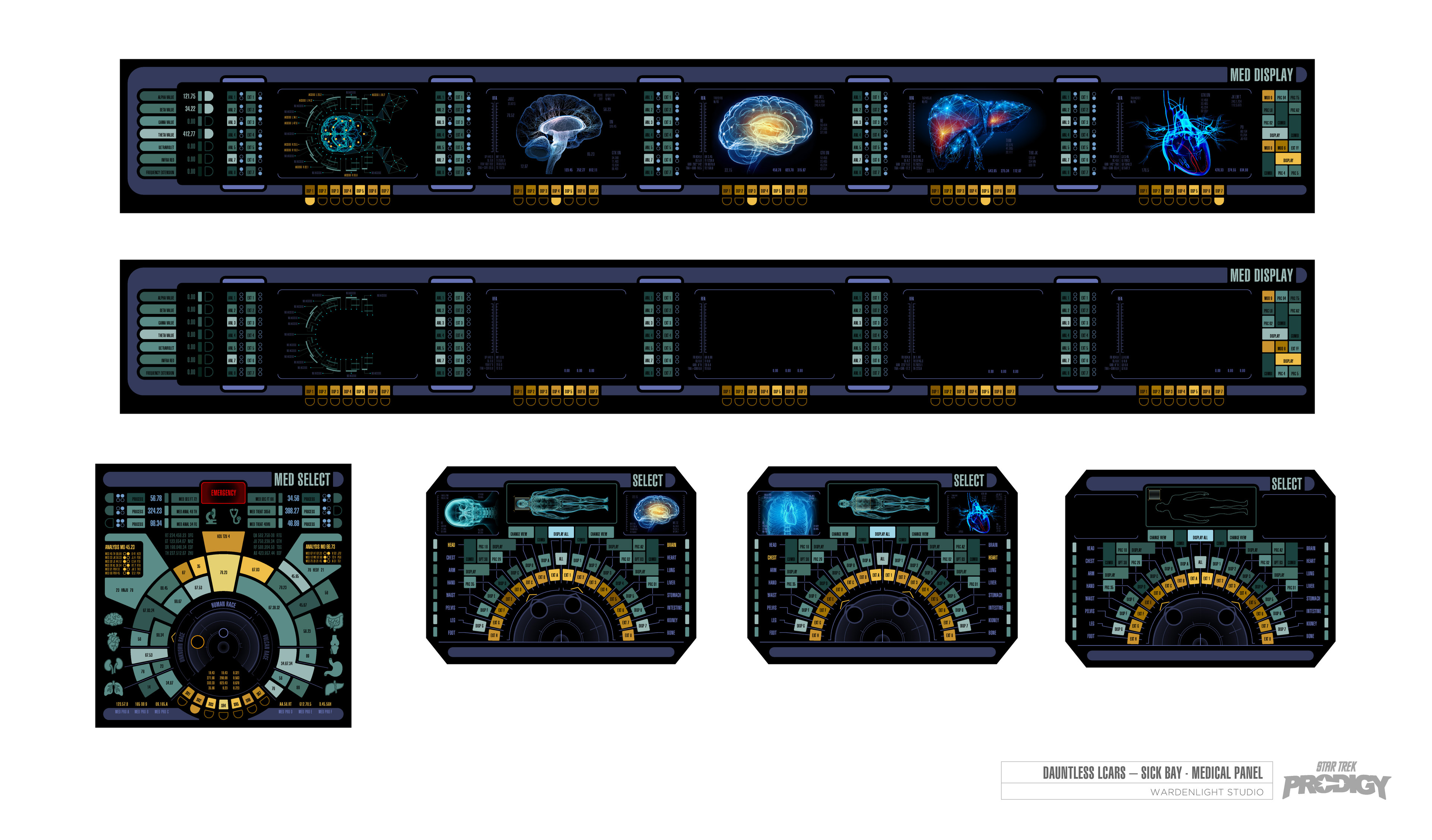 Star Trek Prodigy: Spaceship UI - The Dauntless LCARS