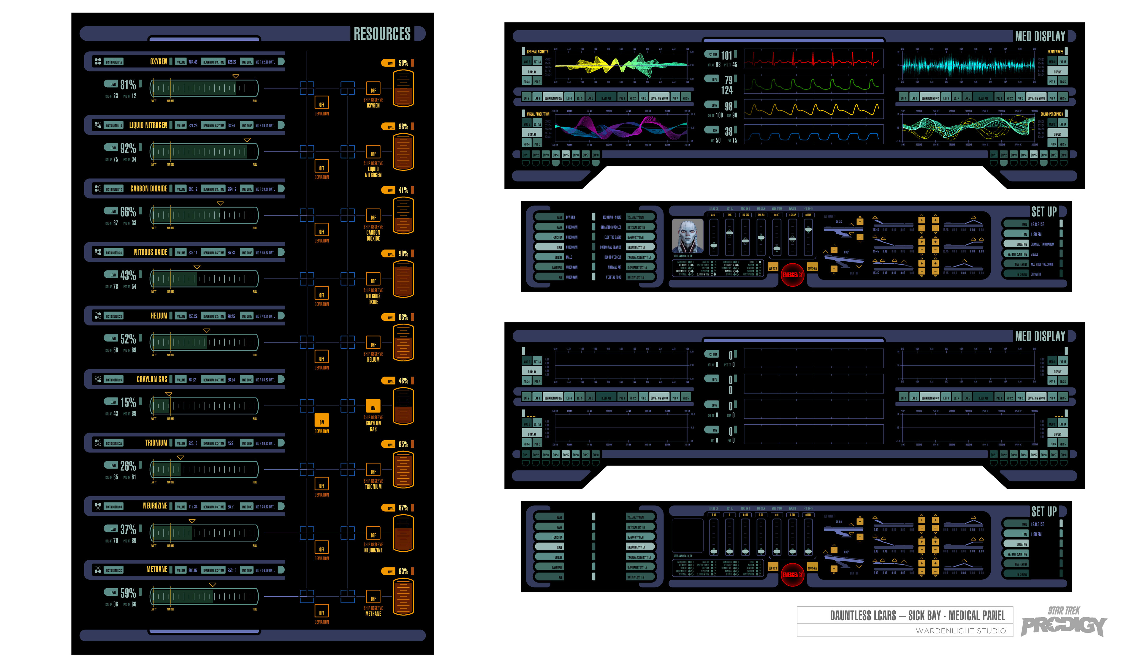 Star Trek Prodigy: Spaceship UI - The Dauntless LCARS
