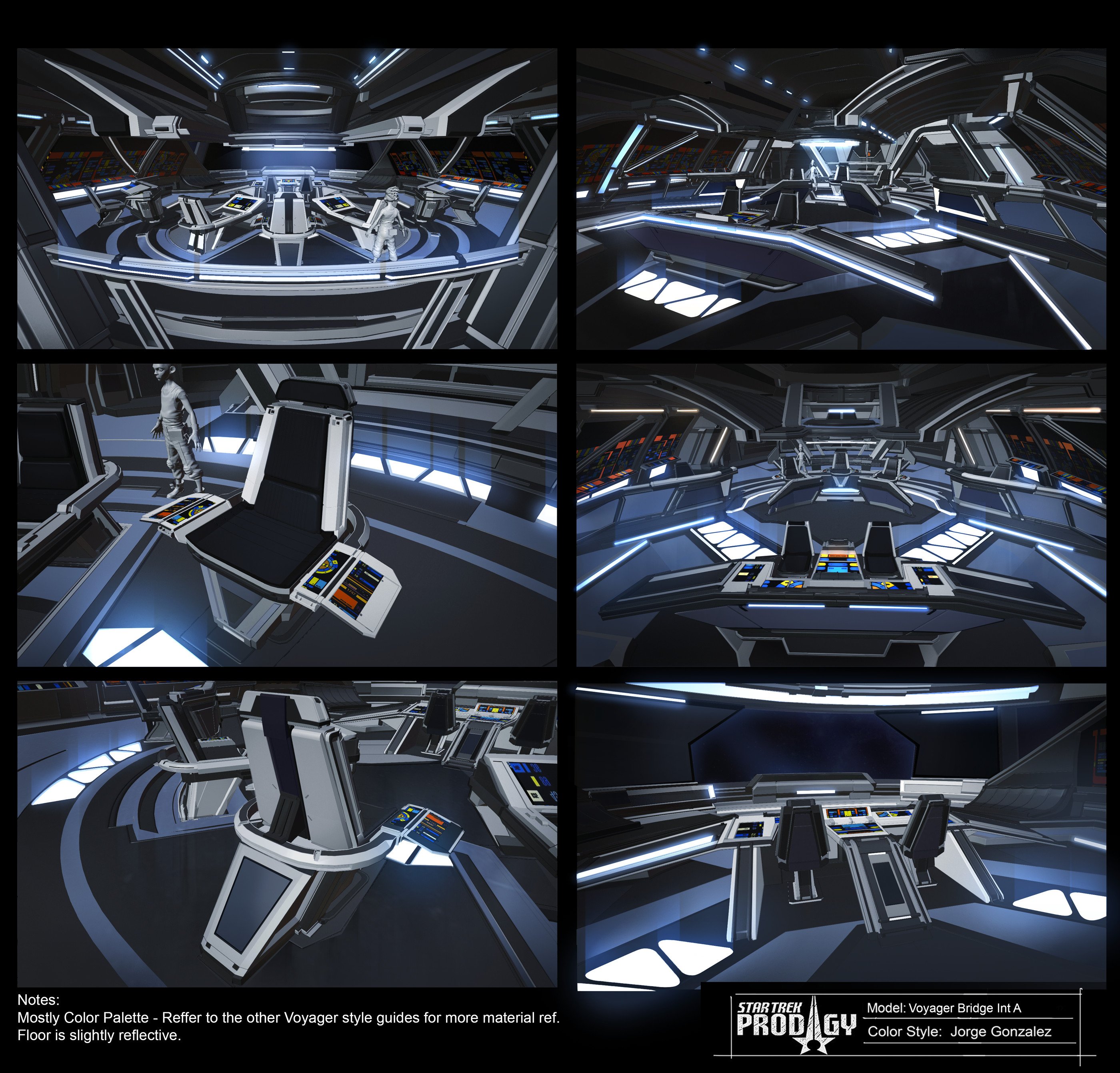 Voyager Bridge base color guide