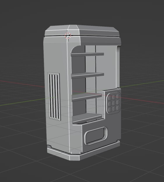 ArtStation - Low Poly Vending Machine