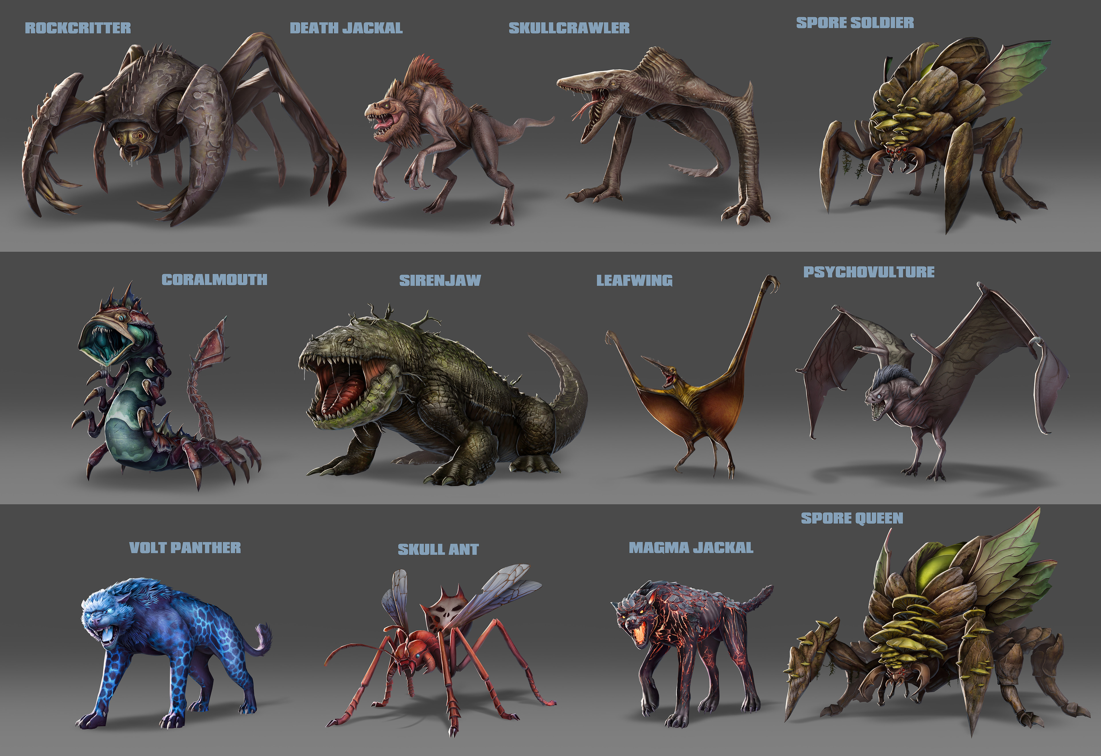 Monsters high quality illustrations
