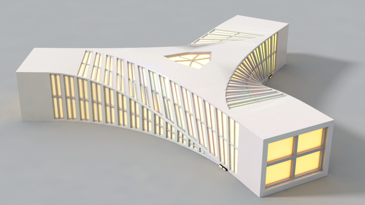 Procedurally designed and modelled building form
