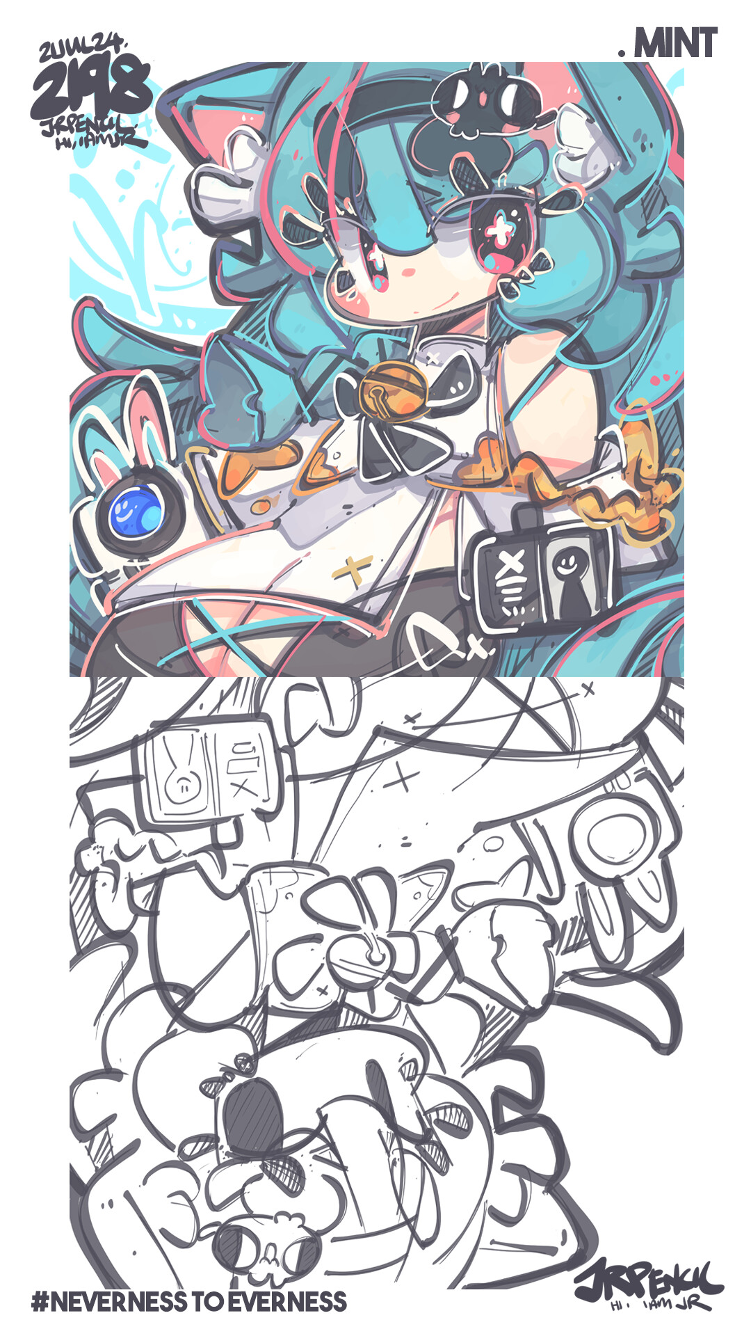 Jr Pencil - 2198 - Mint / 薄荷21 Jul 2024