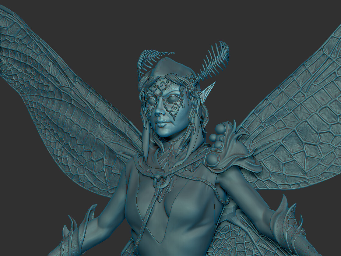 ZBrush render of the character