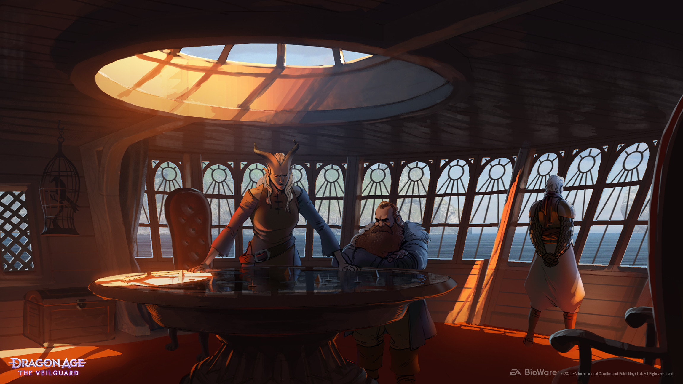 A new setting for the war table. 