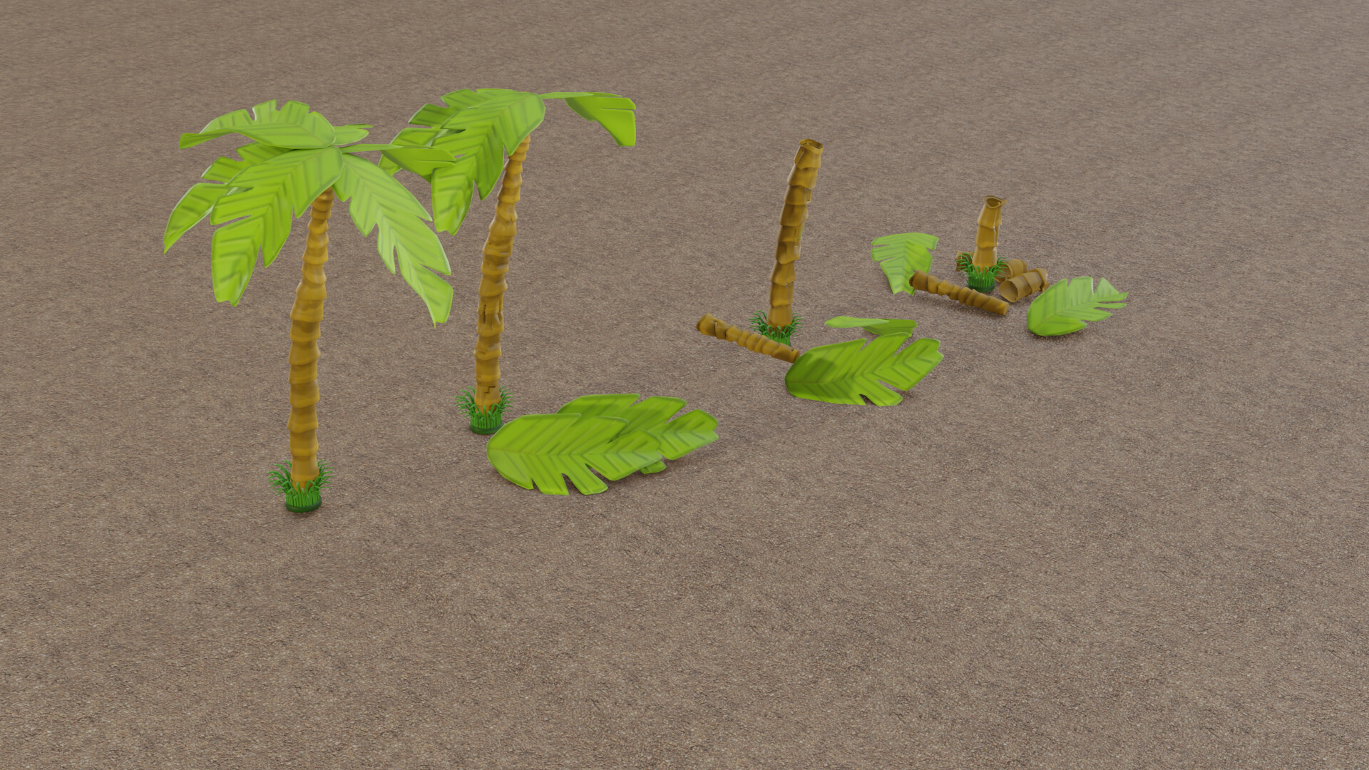 ArtStation - Splitting of Palm Tree