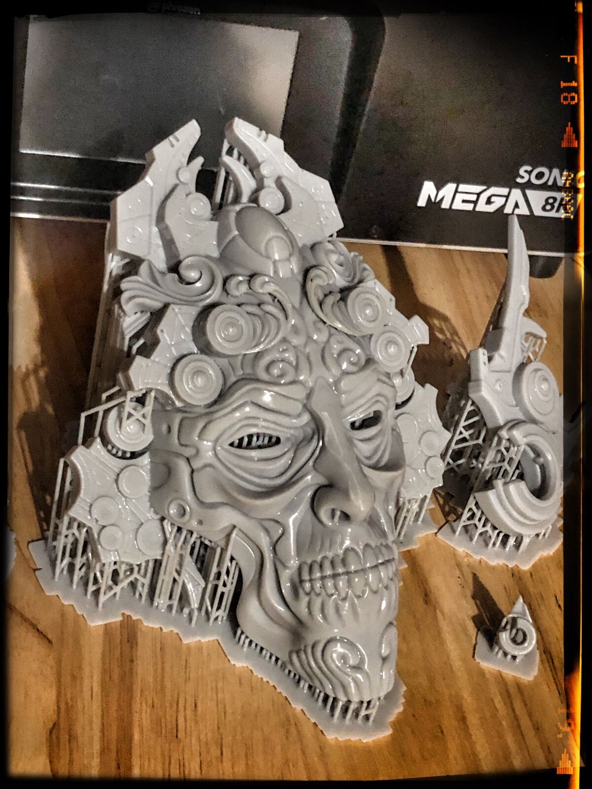 Test 3D Print -  about a third of life size - on Phrozen Mega 8K printer.