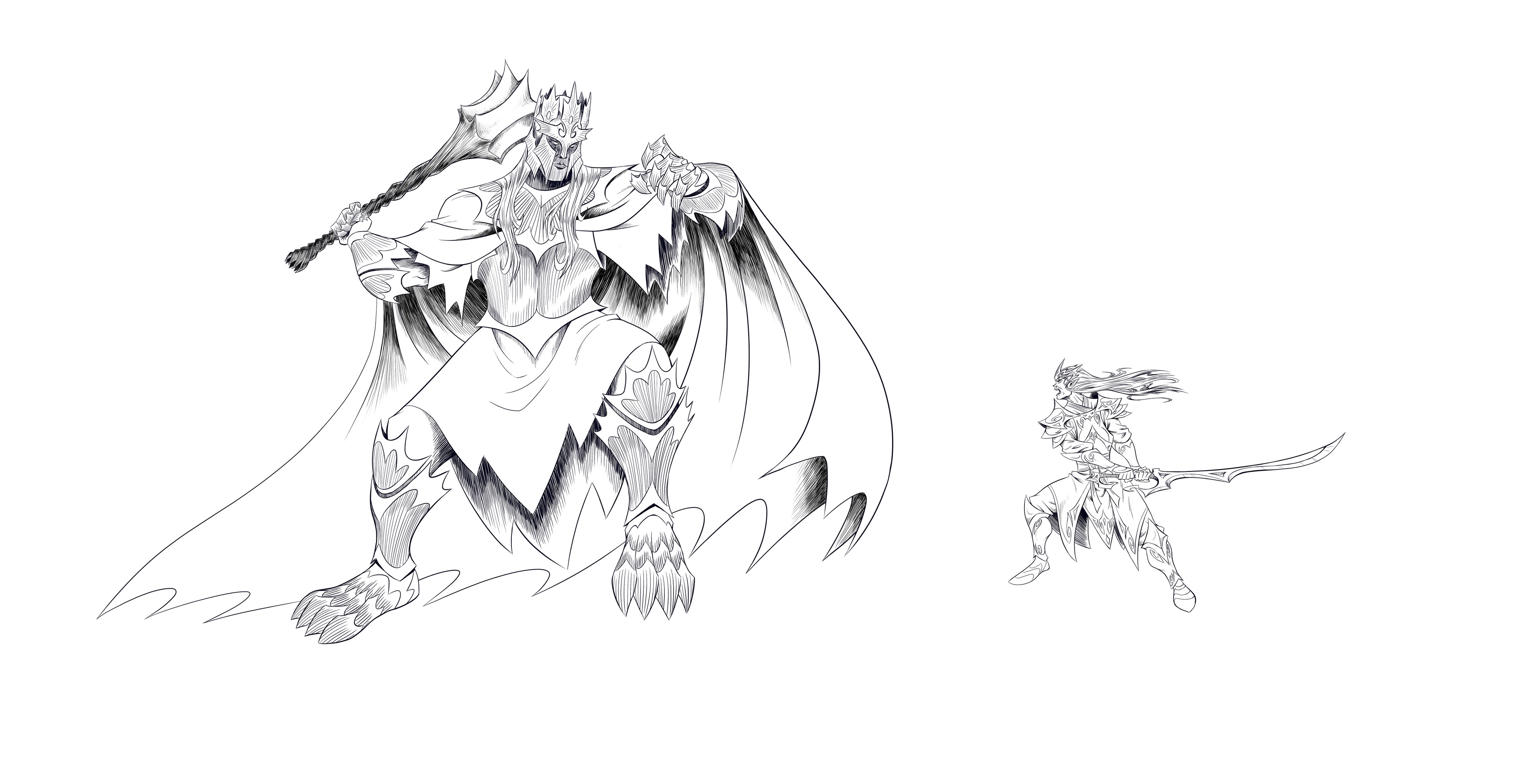 Character line work
