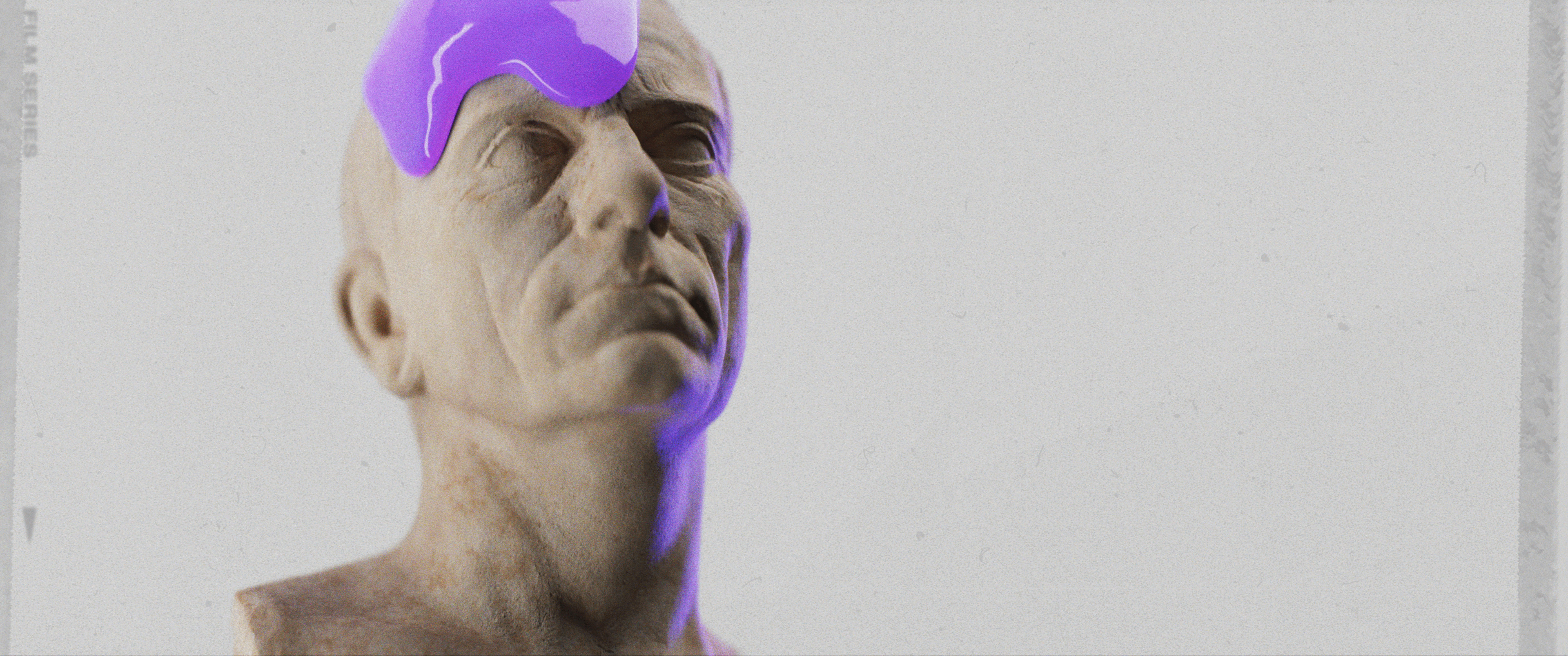 Still Frame stylized with film overlays.