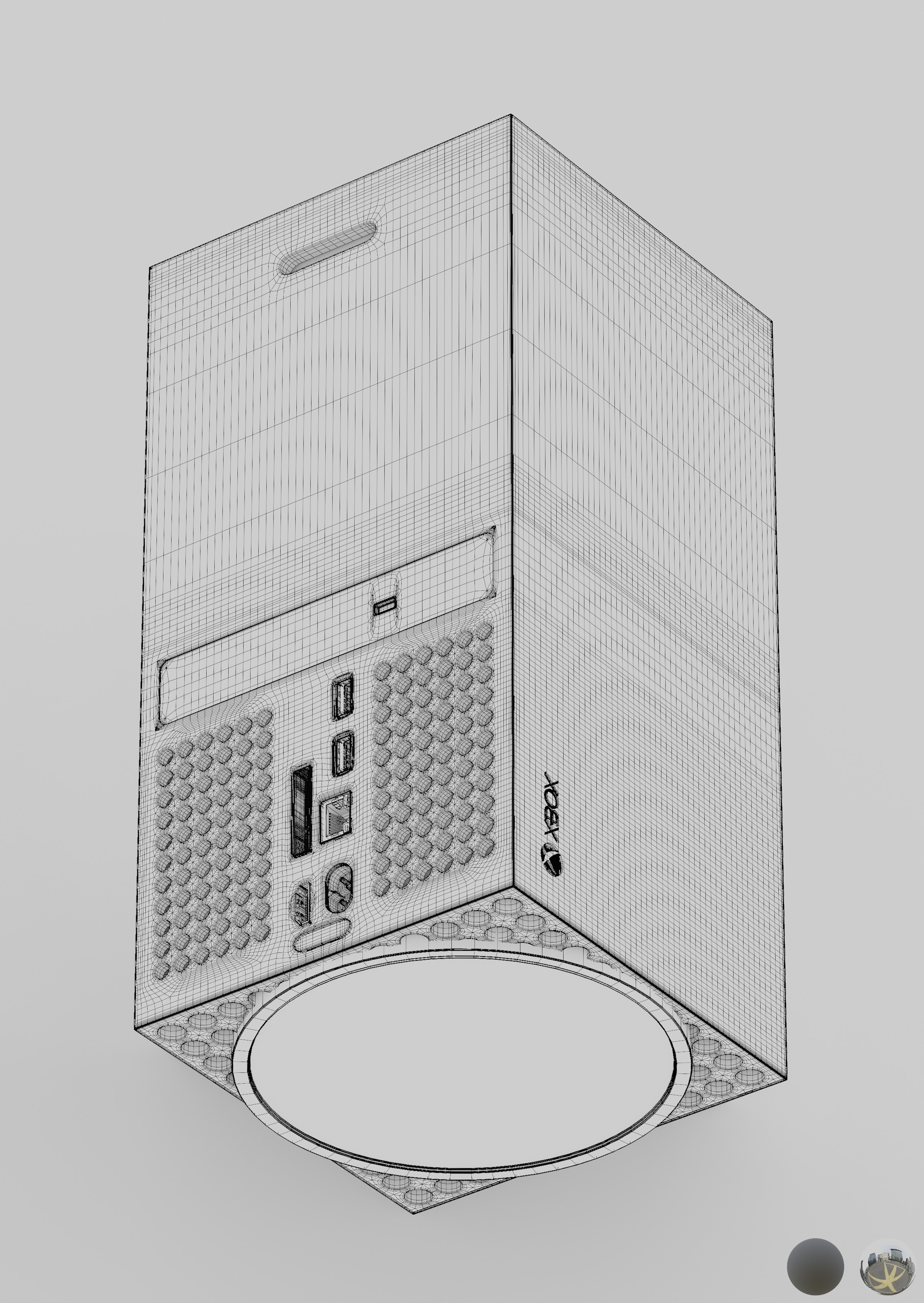 AO + Wireframe Back/Bottom