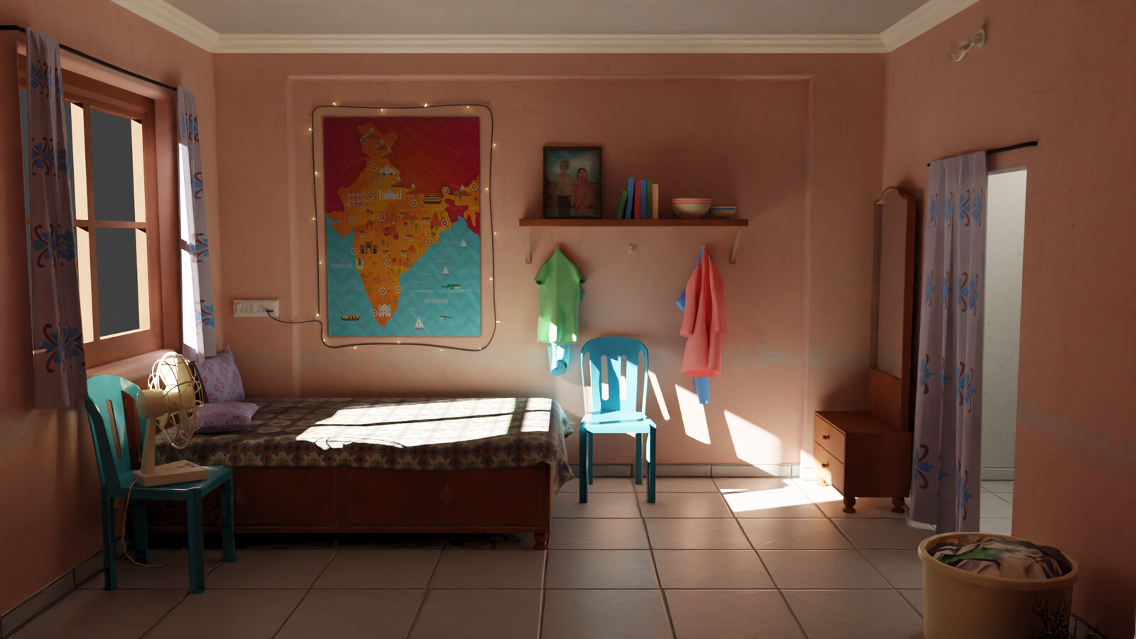 Bedroom Blender Render