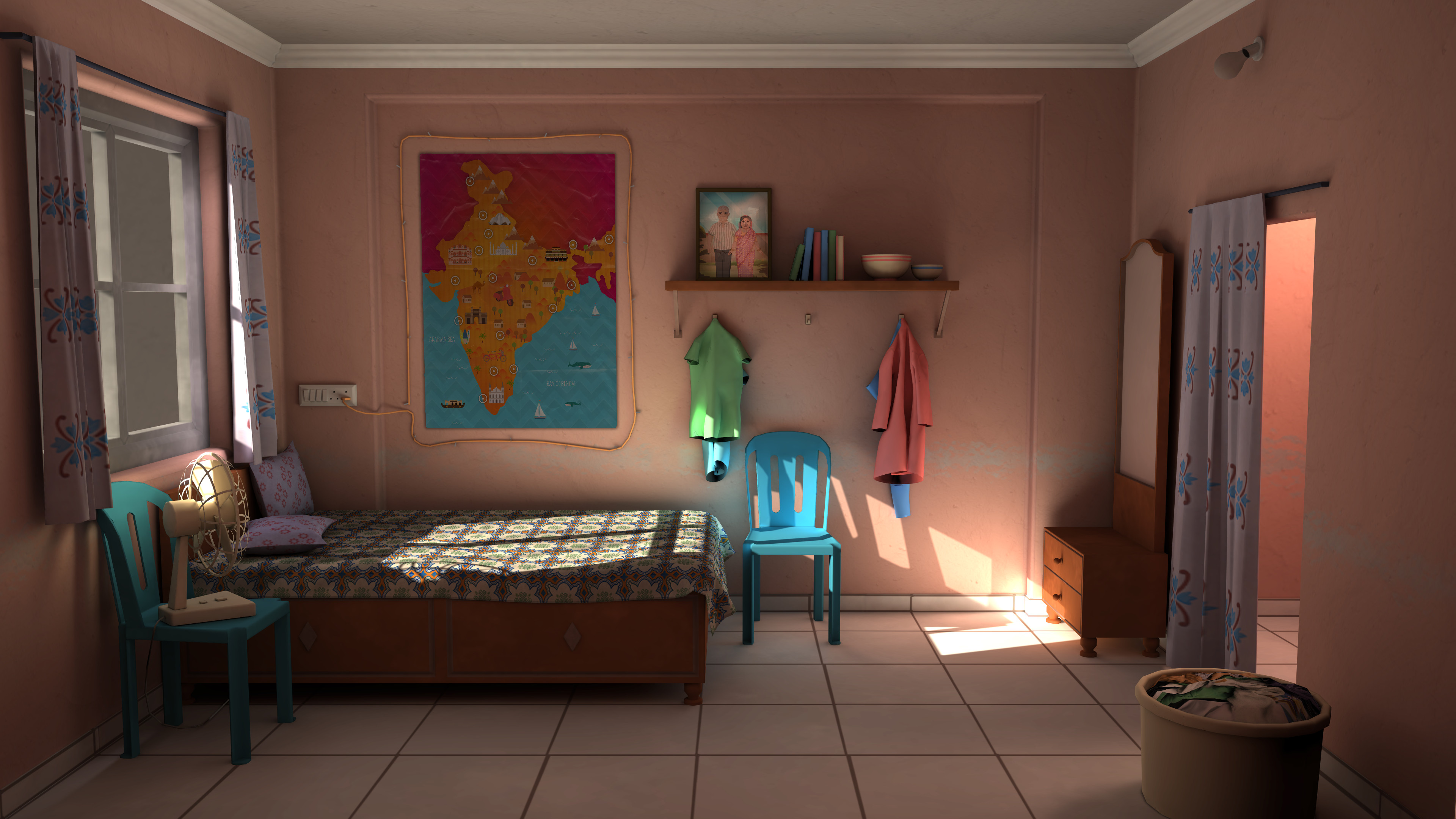 Bedroom In-game