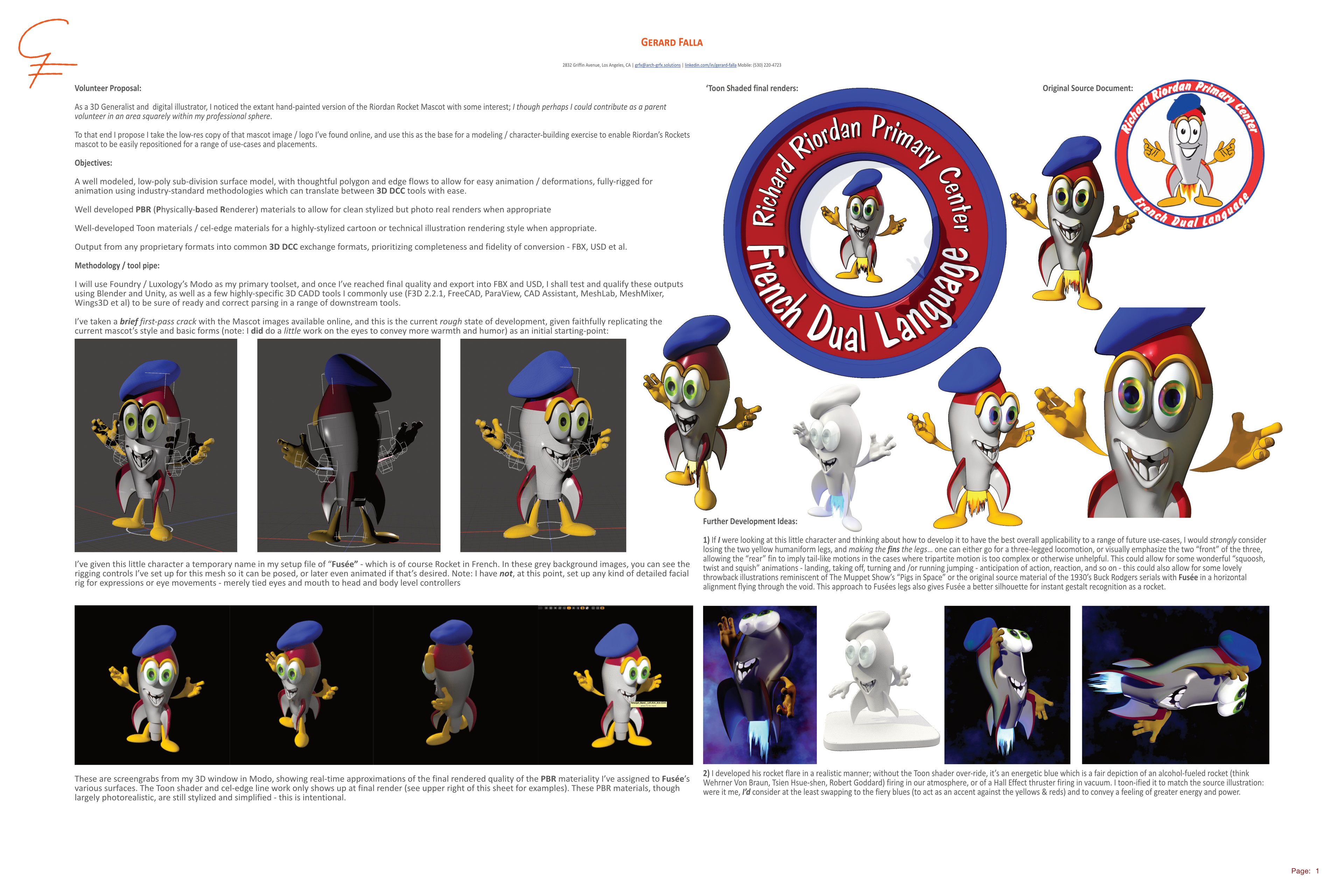 And here is the Volunteer Proposal I sent to the school's Principal. She has kindly given me permission to post this - she is now thinking (and I agree) of opening a design competition amongst students and parents for a mascot and / or logo.