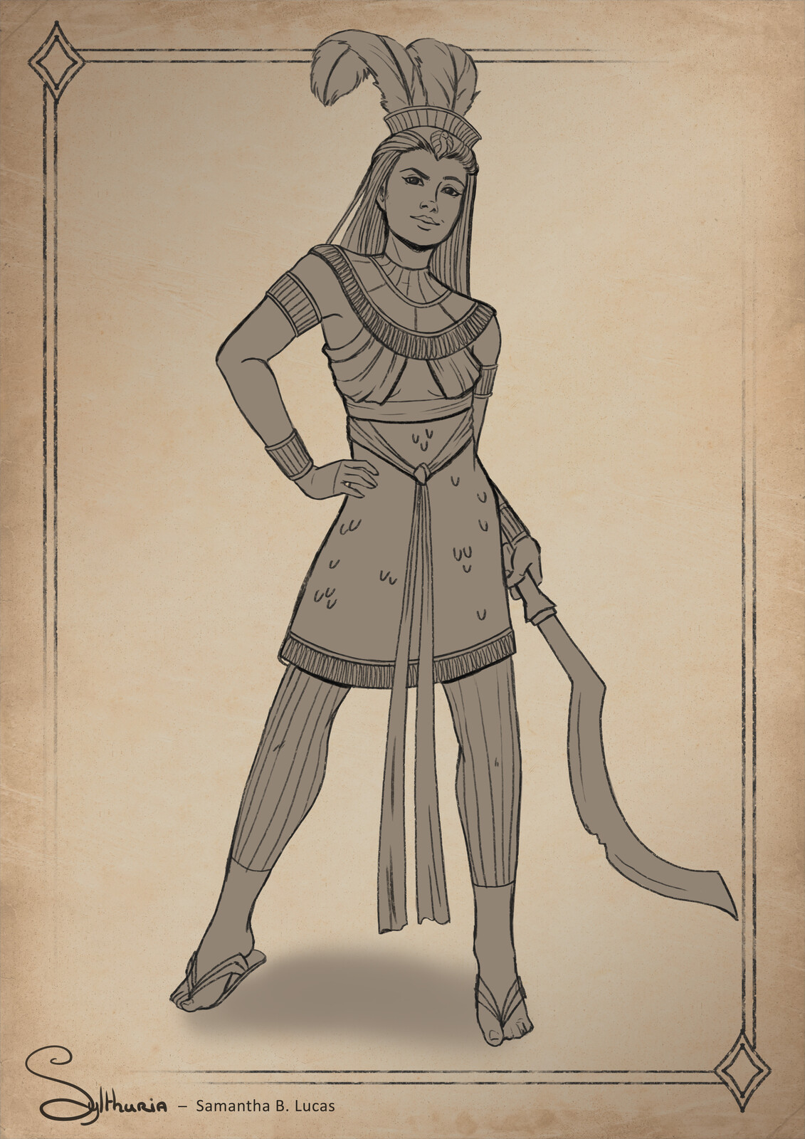 Warrior Princess -Character Design Sketch