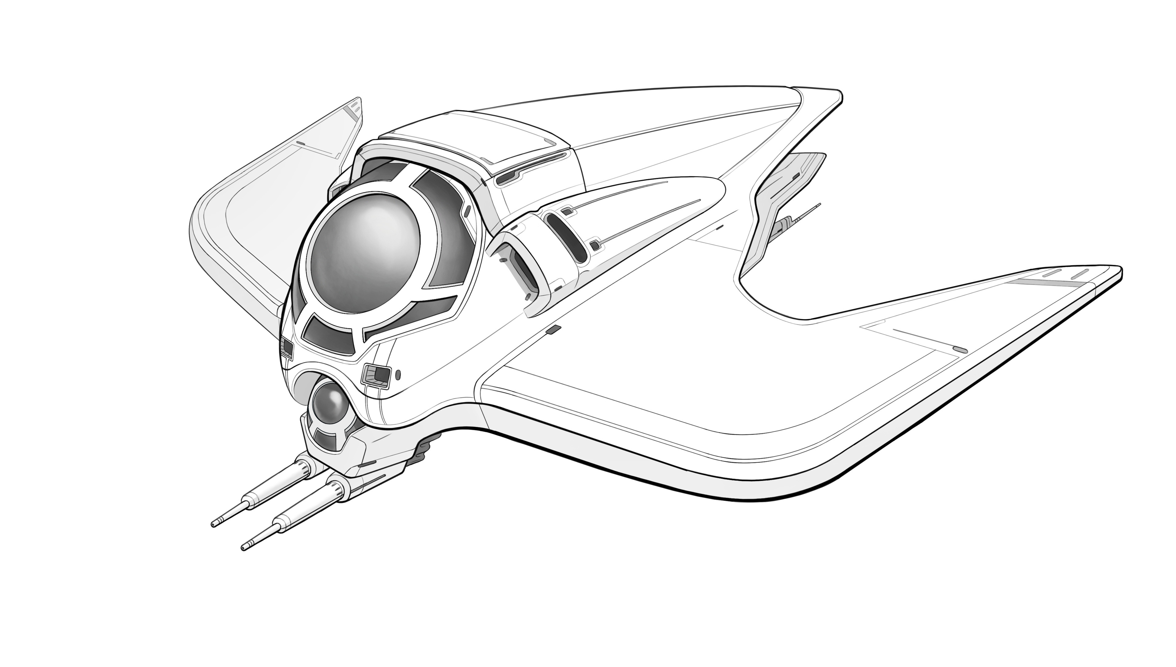Spaceship Concept Sketch