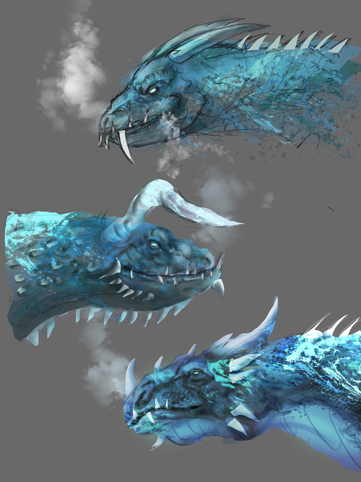 Dragon concept Skyrim project