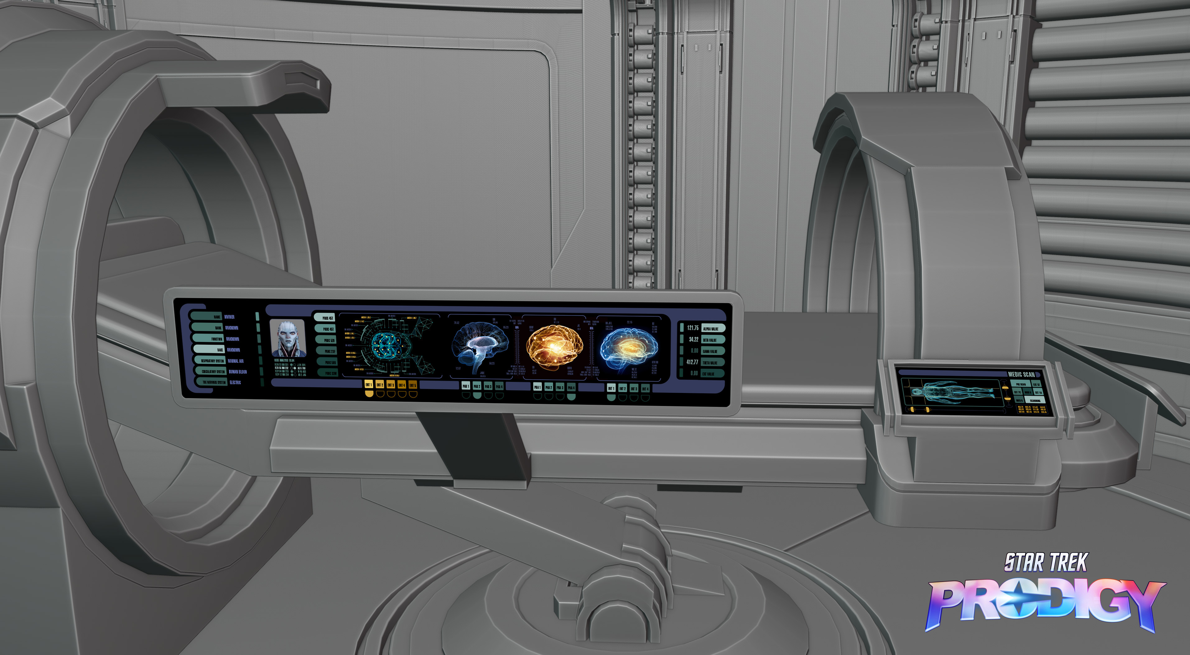 Star Trek Prodigy: Spaceship UI - The Dauntless LCARS