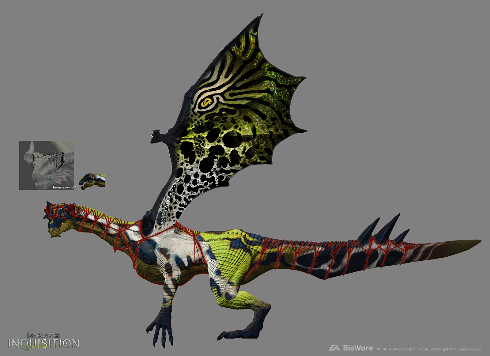 The bound "poison" dragon