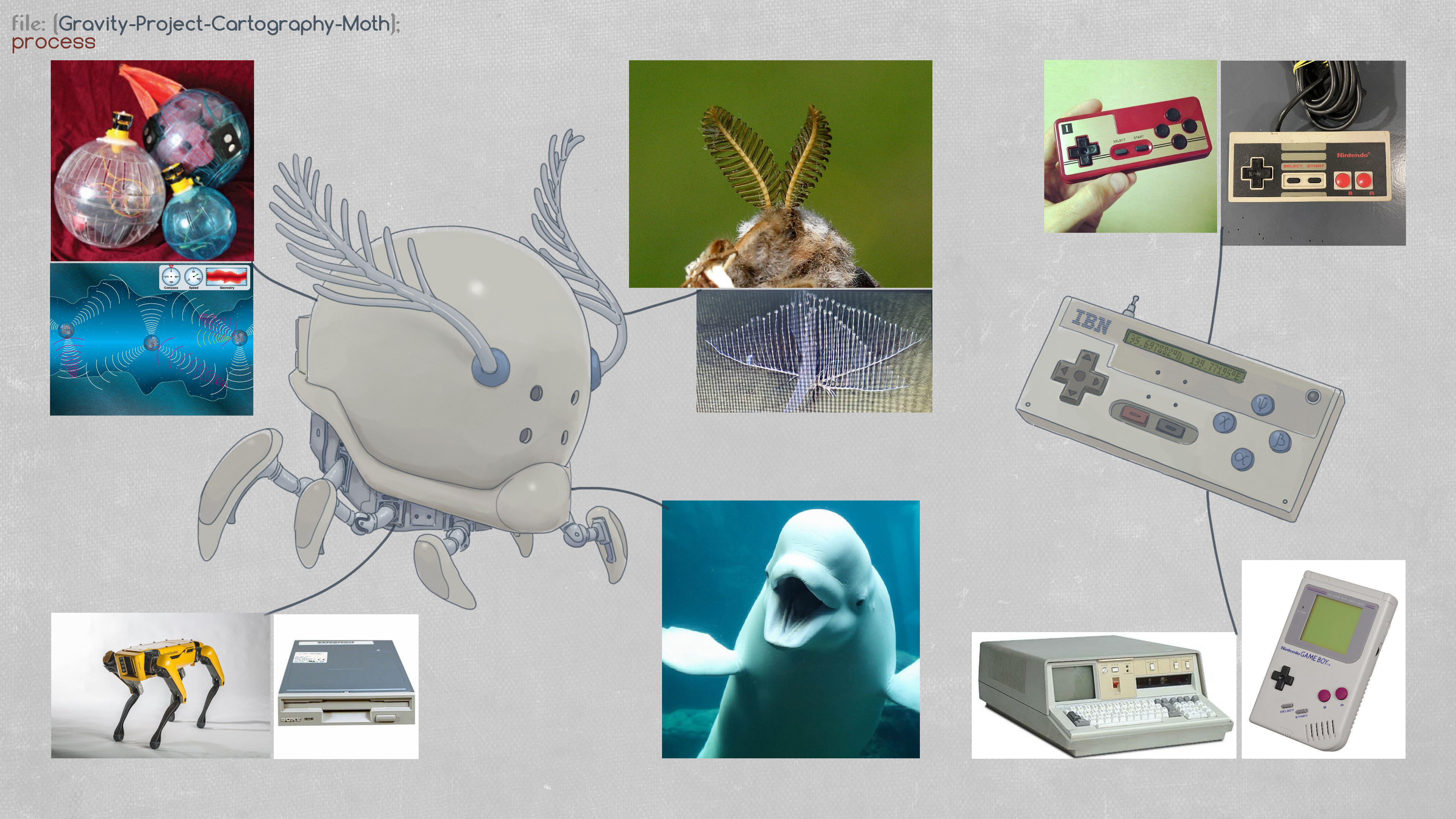 references; sonar equipment for cave mapping, animals that use echolocation, and retro tech.